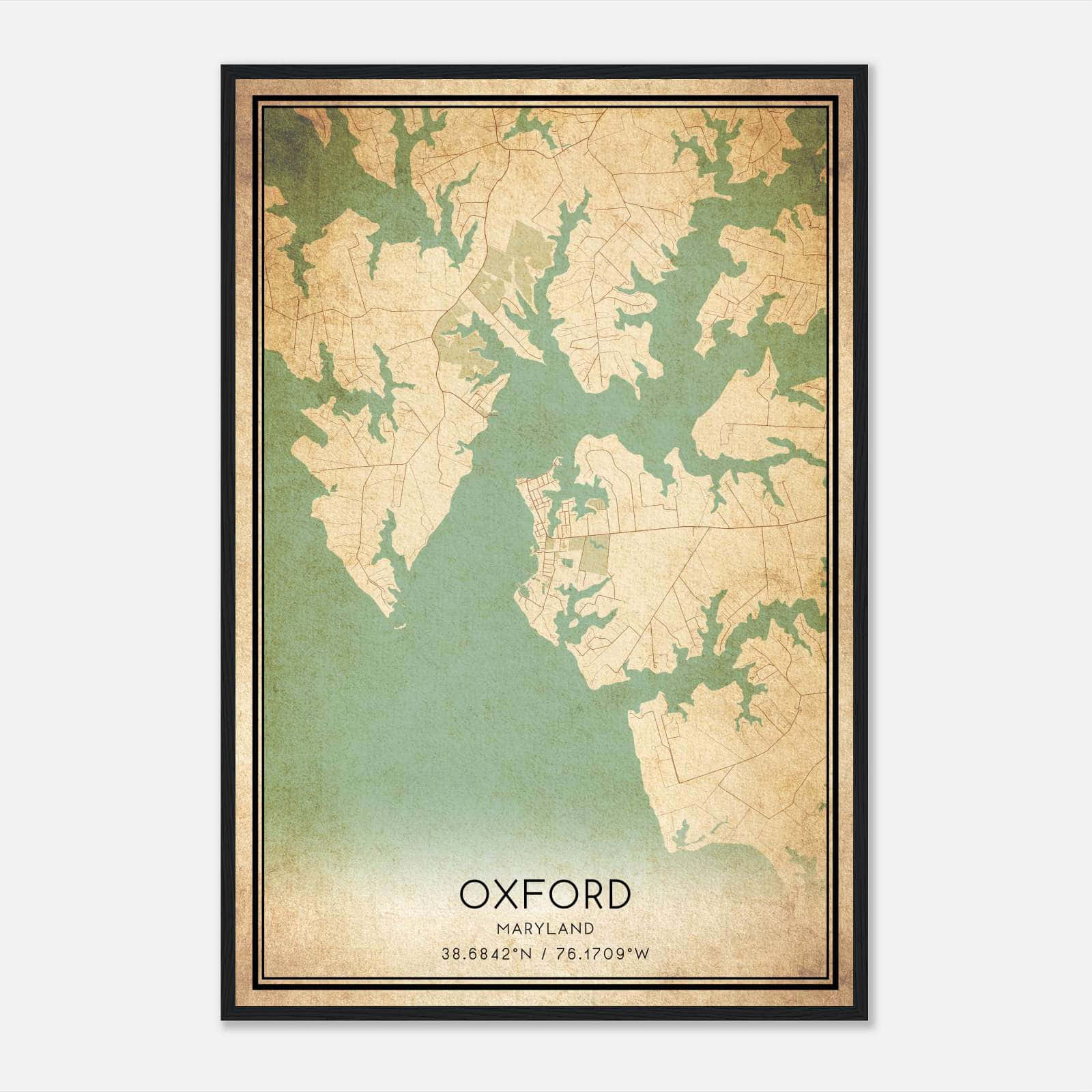 Poster Tela Vintage Oxford Inghilterra | Stampa Artistica Per Parete | 20x30 Cm Senza Cornice
