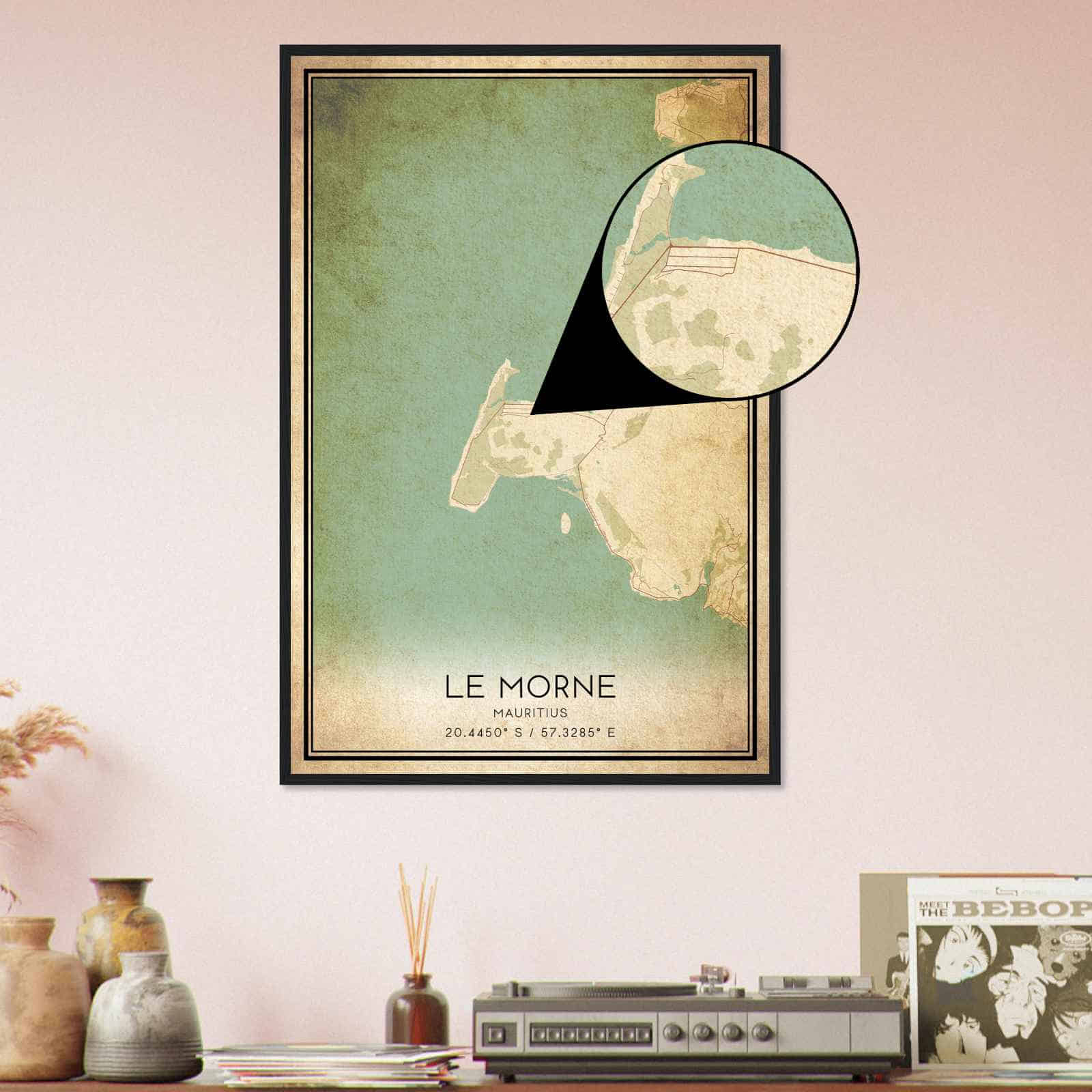 Deerfield Kansas Map Poster, Modern Home Decor Wall Art Print (Copy)