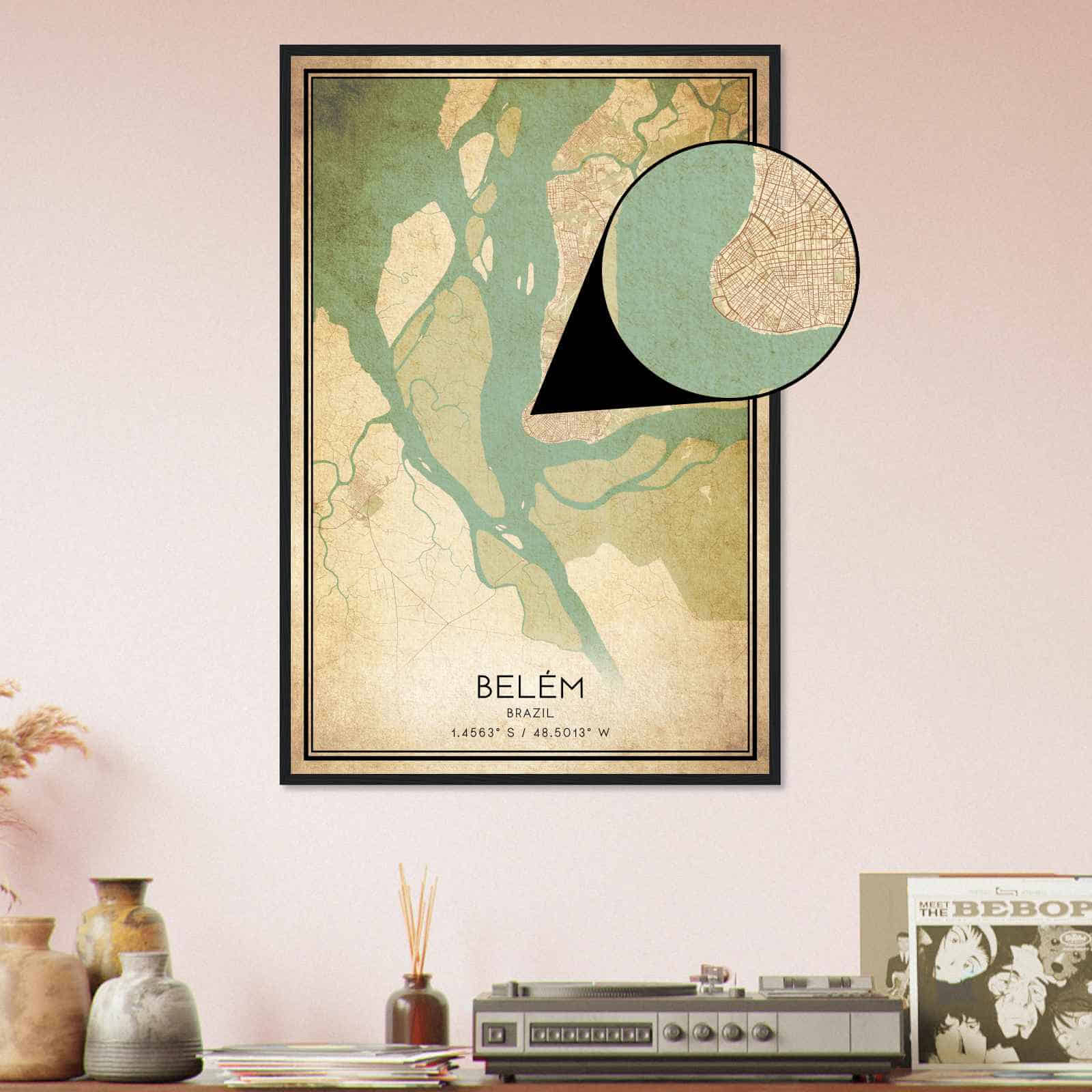 Deerfield Kansas Map Poster, Modern Home Decor Wall Art Print (Copy)