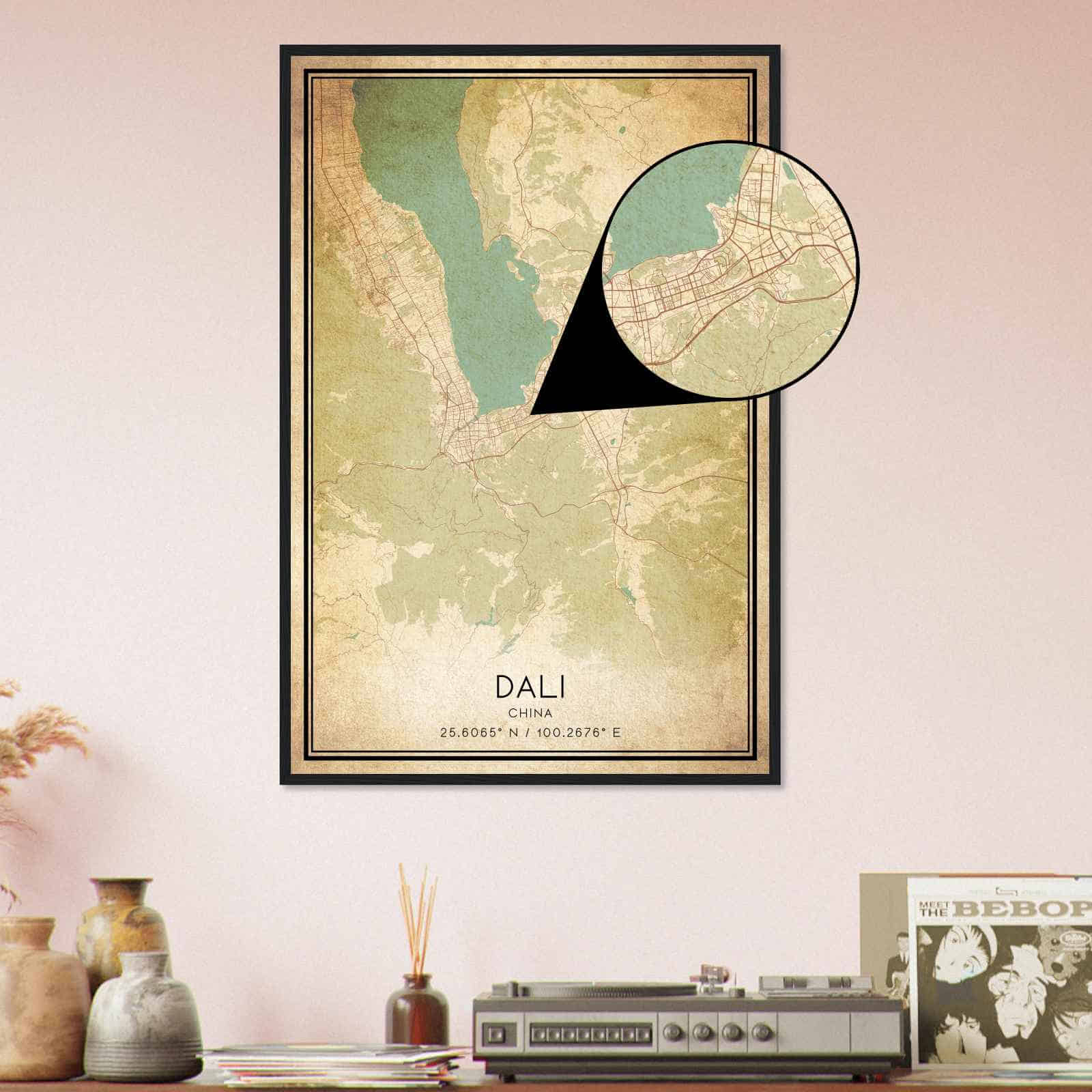 Deerfield Kansas Map Poster, Modern Home Decor Wall Art Print (Copy)