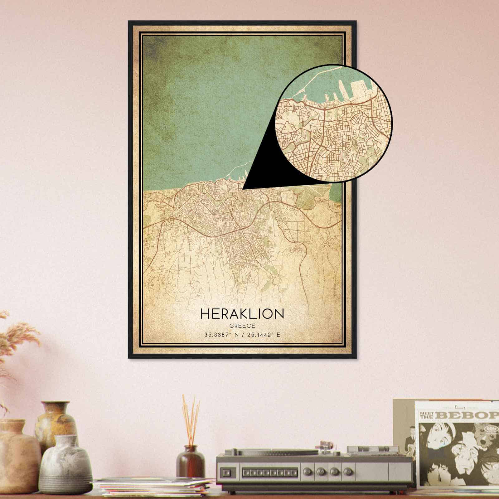 Deerfield Kansas Map Poster, Modern Home Decor Wall Art Print (Copy)