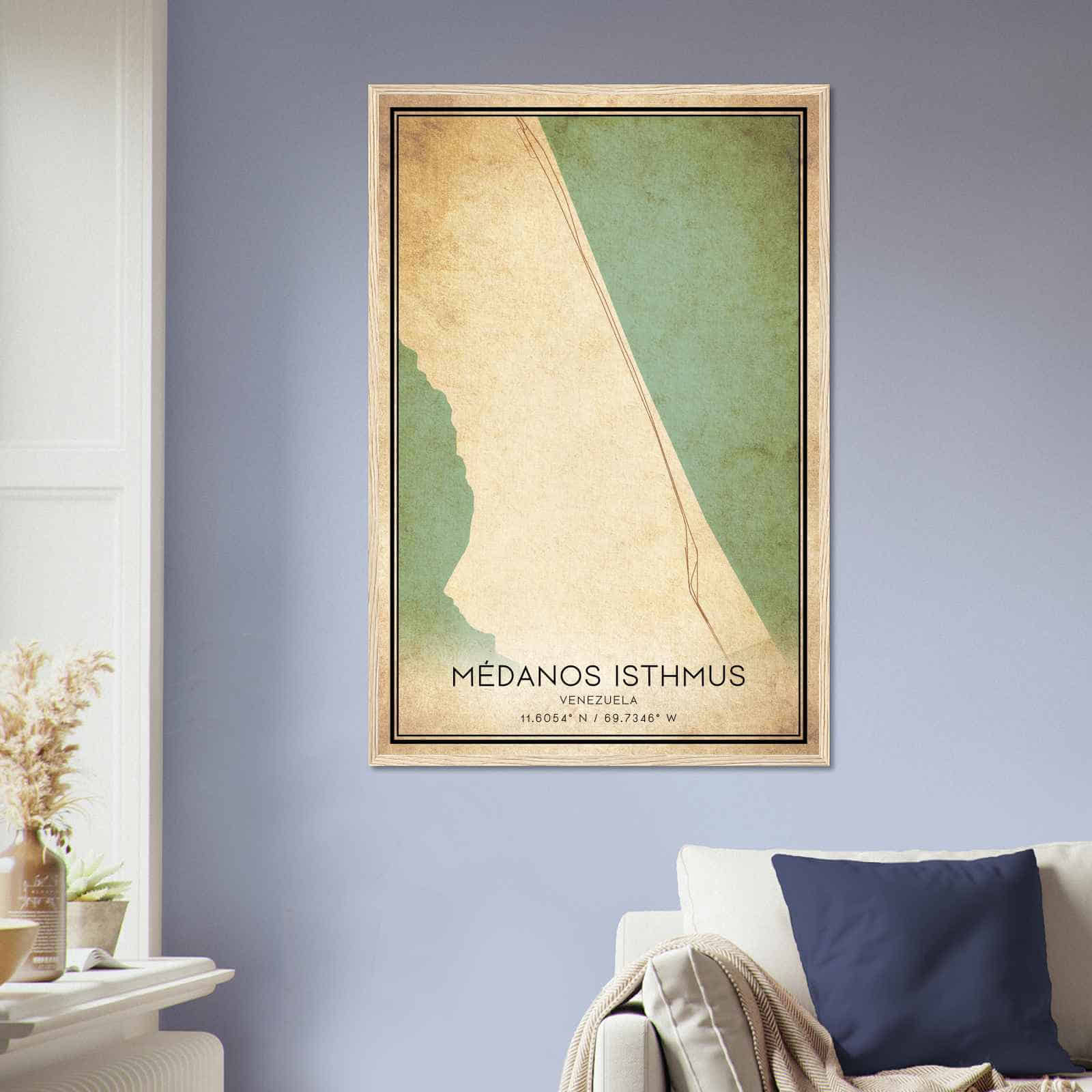 Deerfield Kansas Map Poster, Modern Home Decor Wall Art Print (Copy)