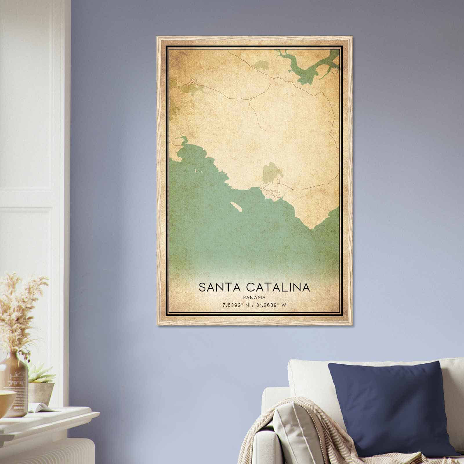 Deerfield Kansas Map Poster, Modern Home Decor Wall Art Print (Copy)