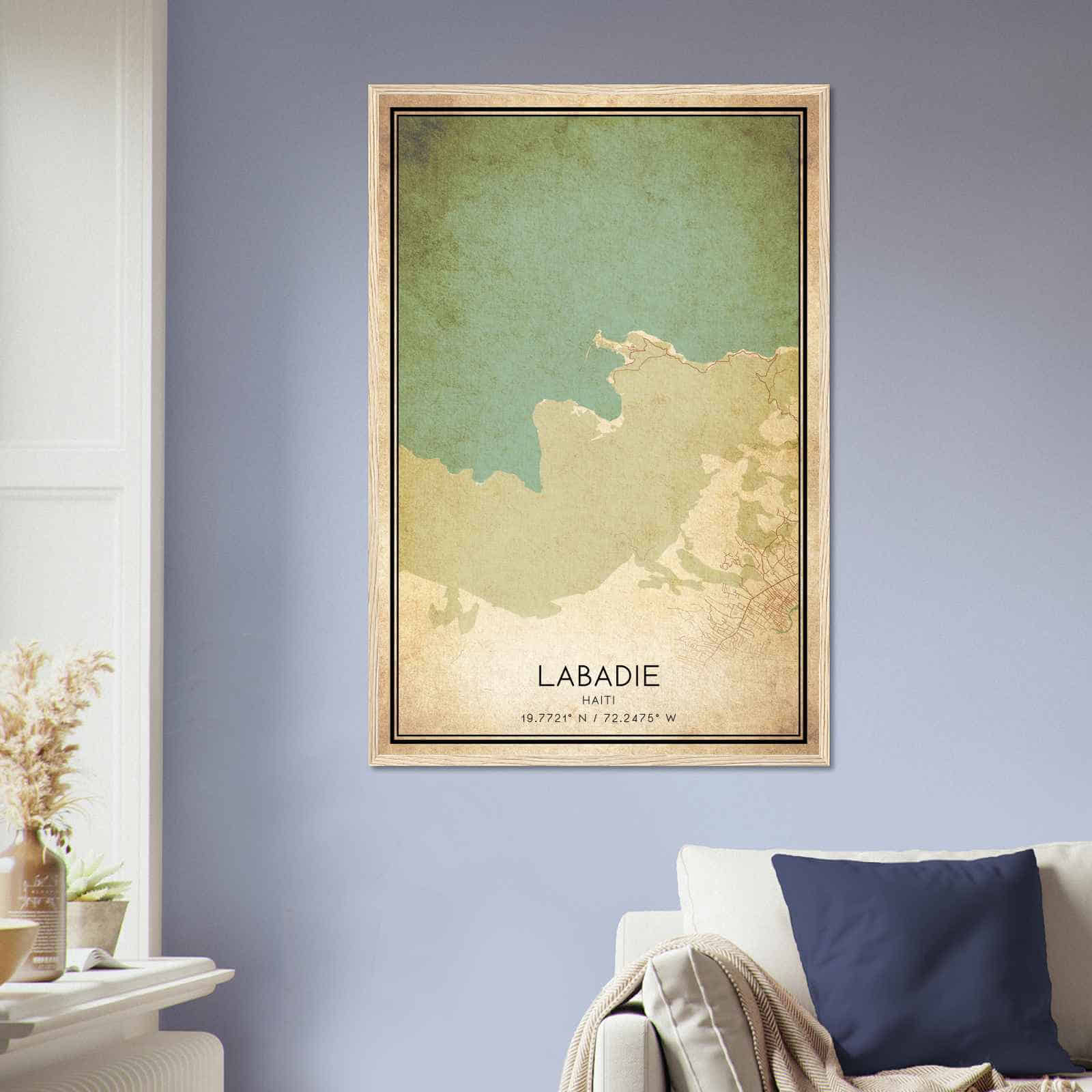 Deerfield Kansas Map Poster, Modern Home Decor Wall Art Print (Copy)