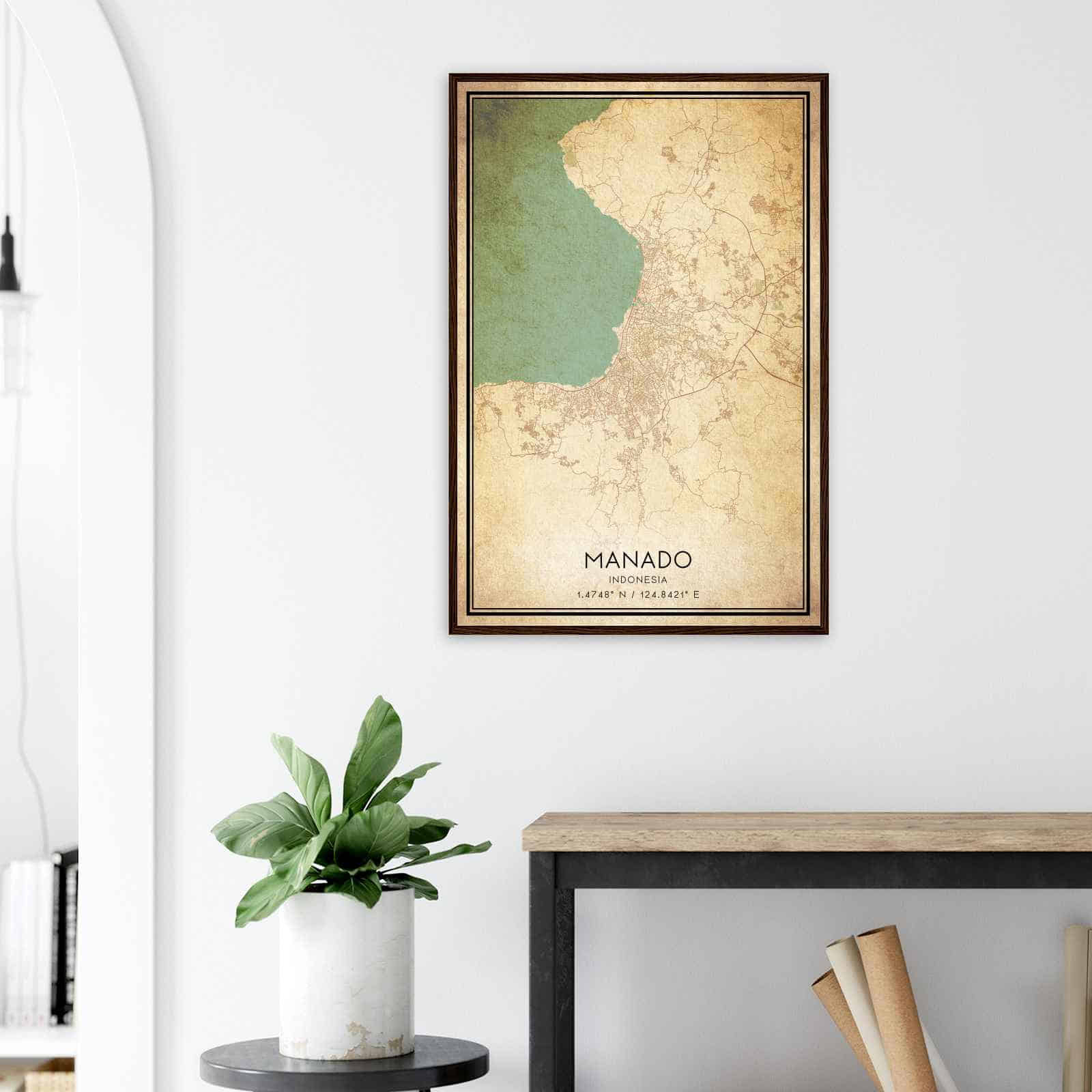 Deerfield Kansas Map Poster, Modern Home Decor Wall Art Print (Copy)