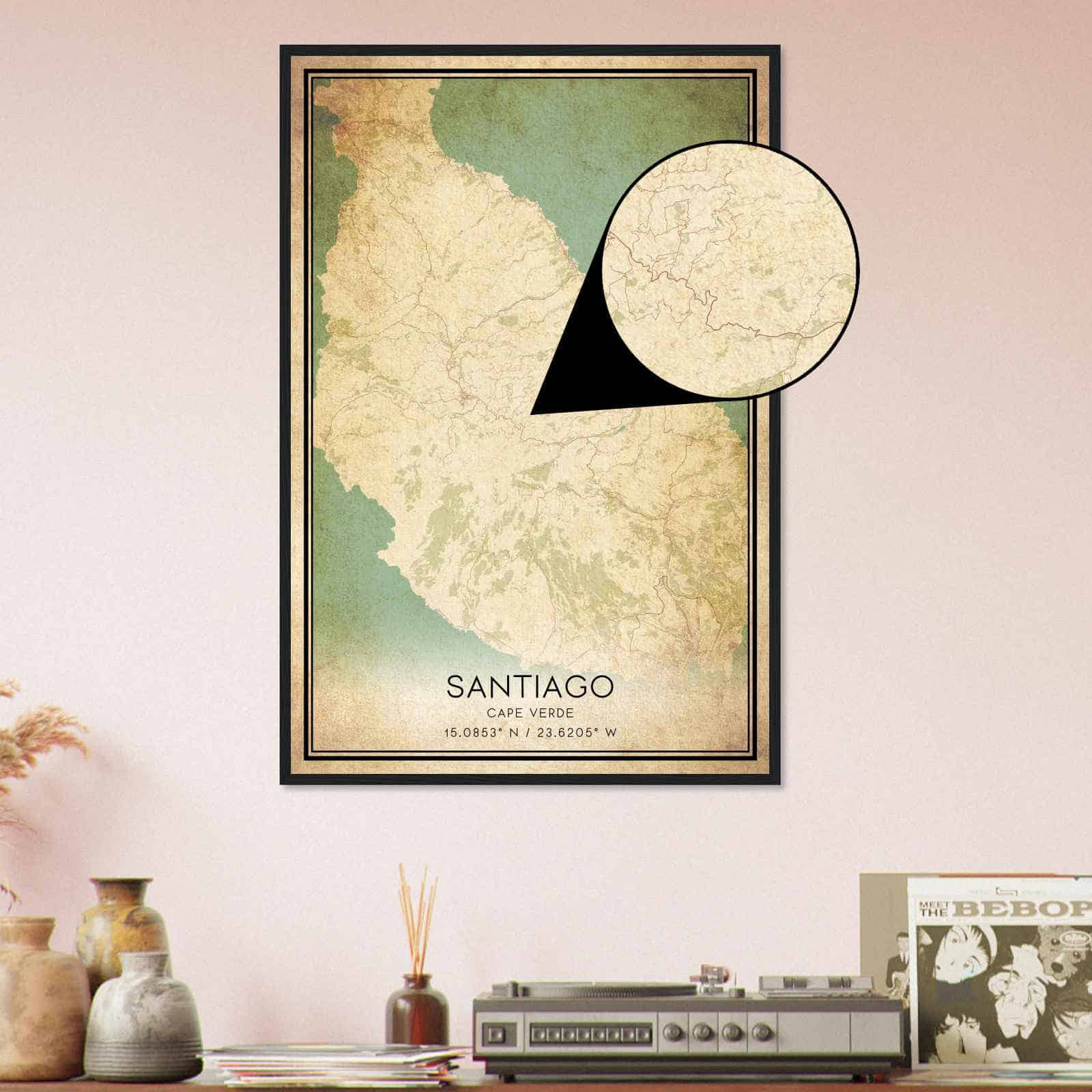Deerfield Kansas Map Poster, Modern Home Decor Wall Art Print (Copy)