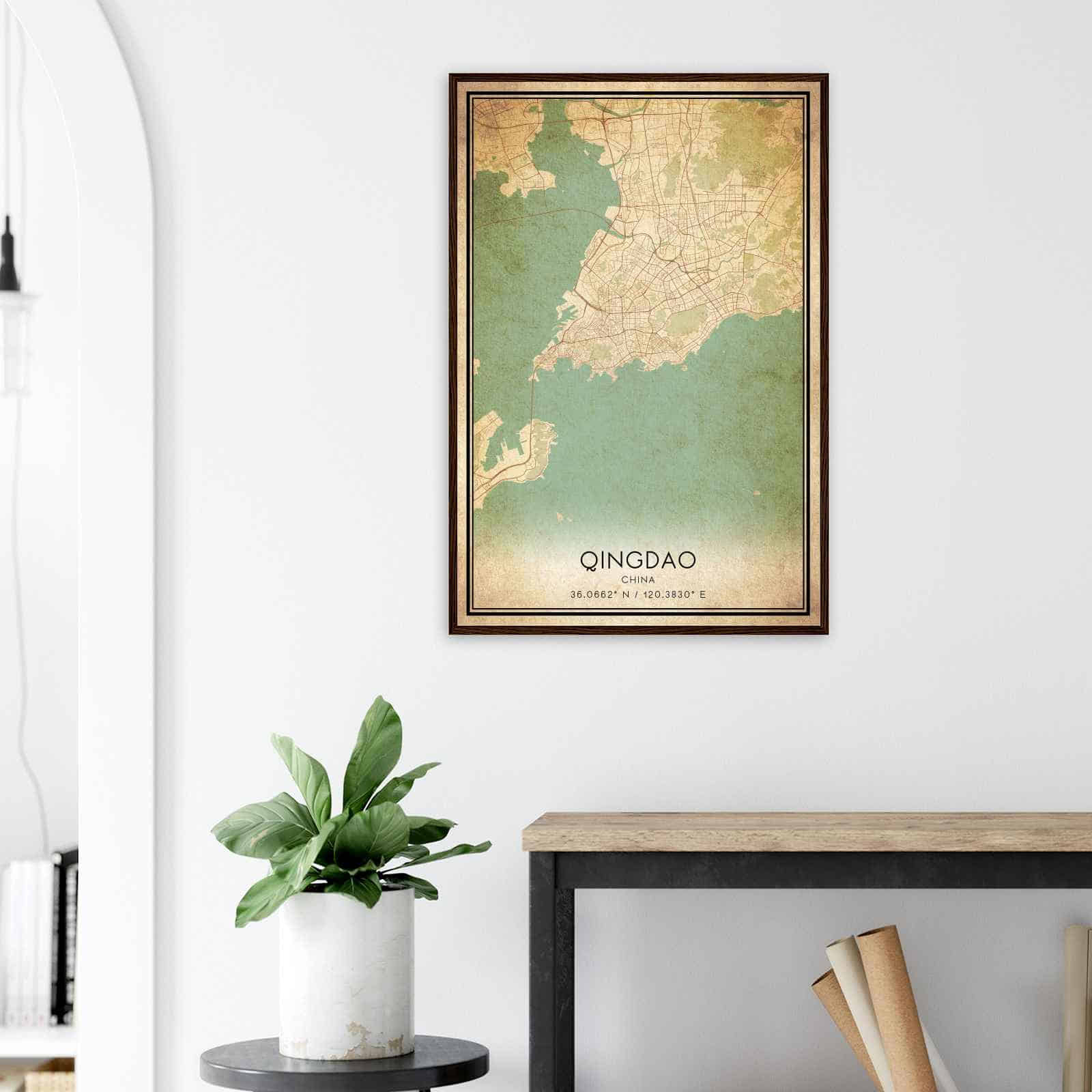 Deerfield Kansas Map Poster, Modern Home Decor Wall Art Print (Copy)