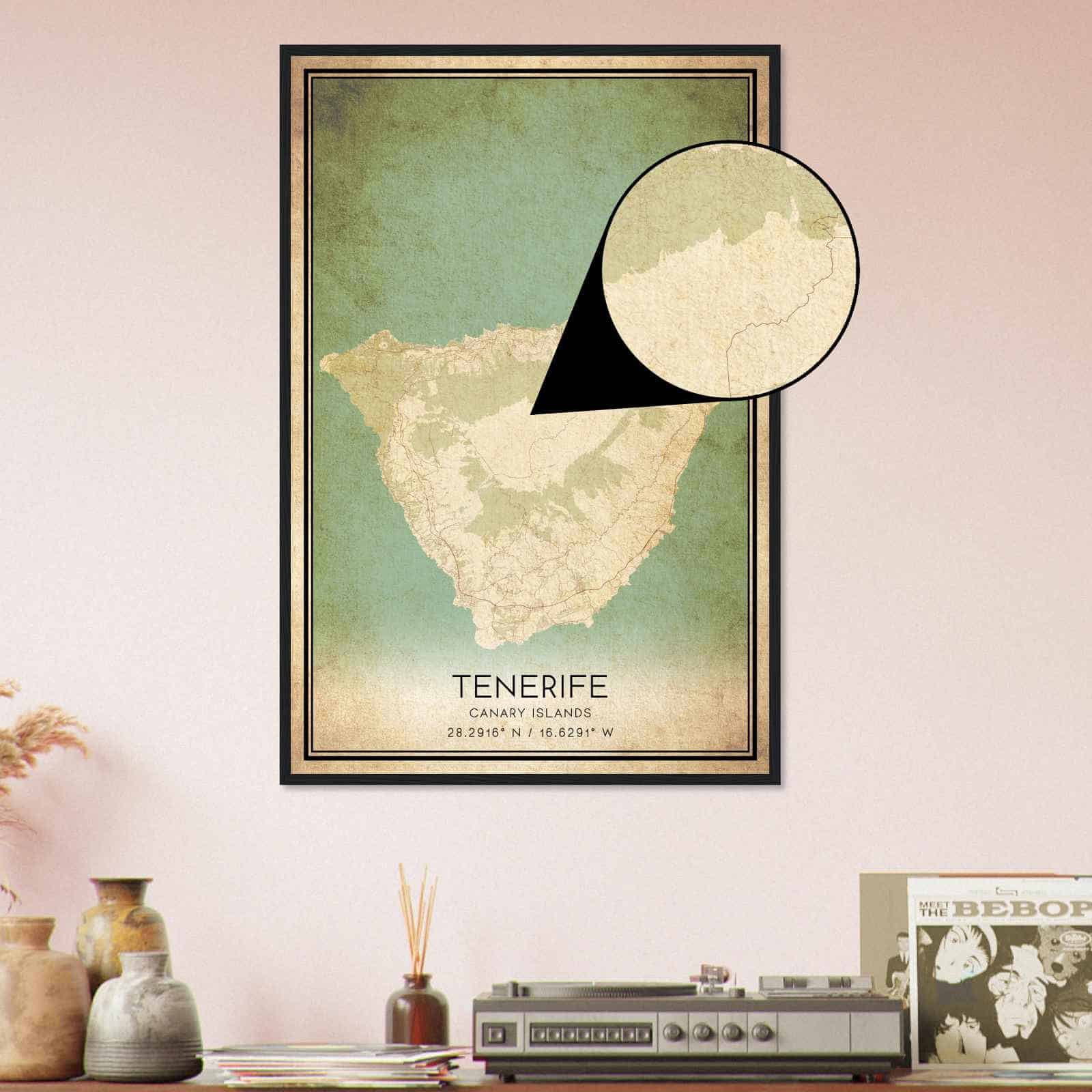 Deerfield Kansas Map Poster, Modern Home Decor Wall Art Print (Copy)