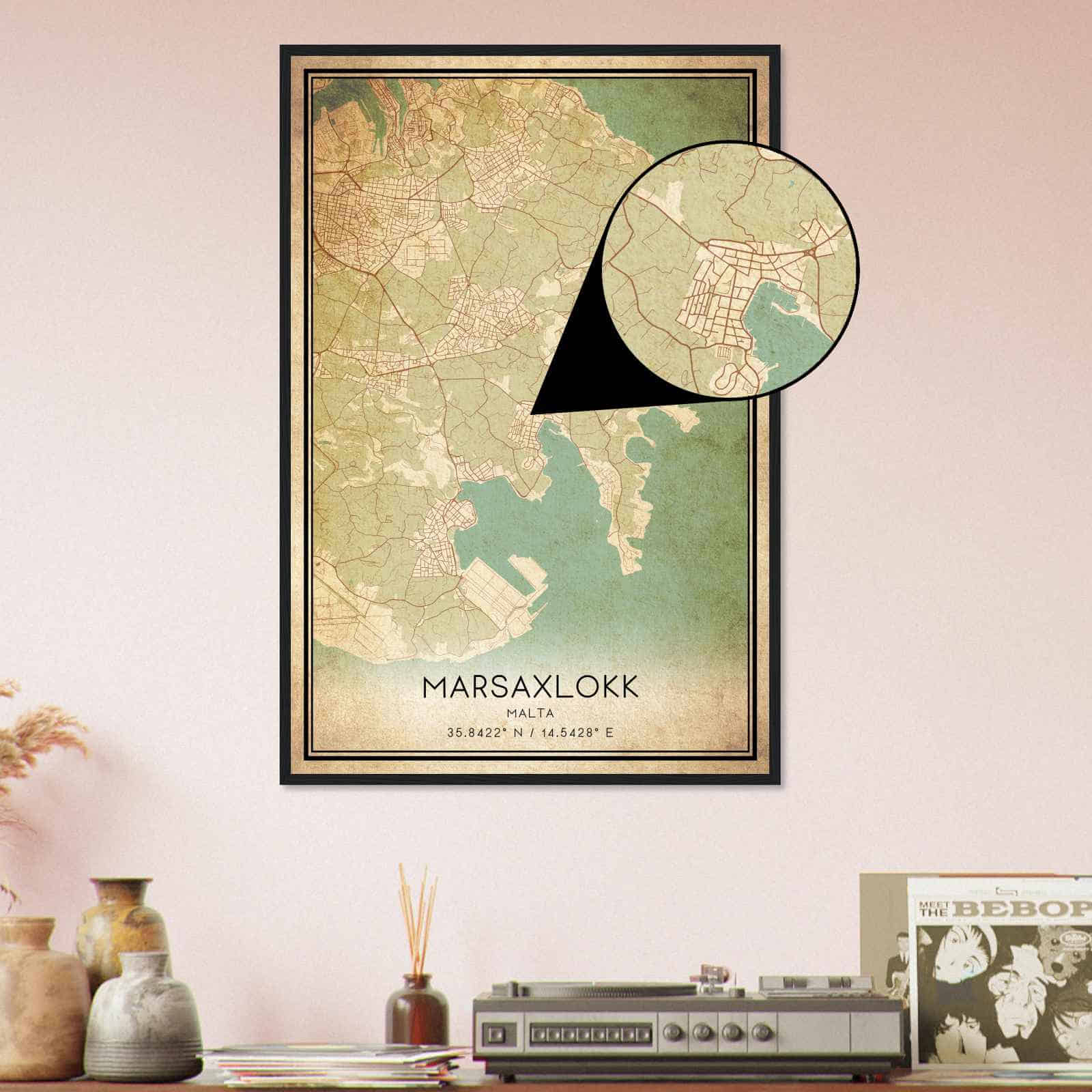 Deerfield Kansas Map Poster, Modern Home Decor Wall Art Print (Copy)