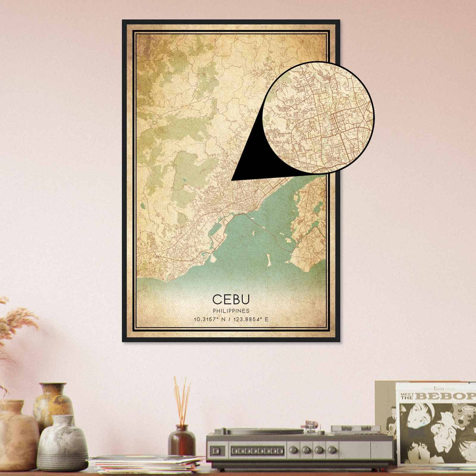 Deerfield Kansas Map Poster, Modern Home Decor Wall Art Print (Copy)