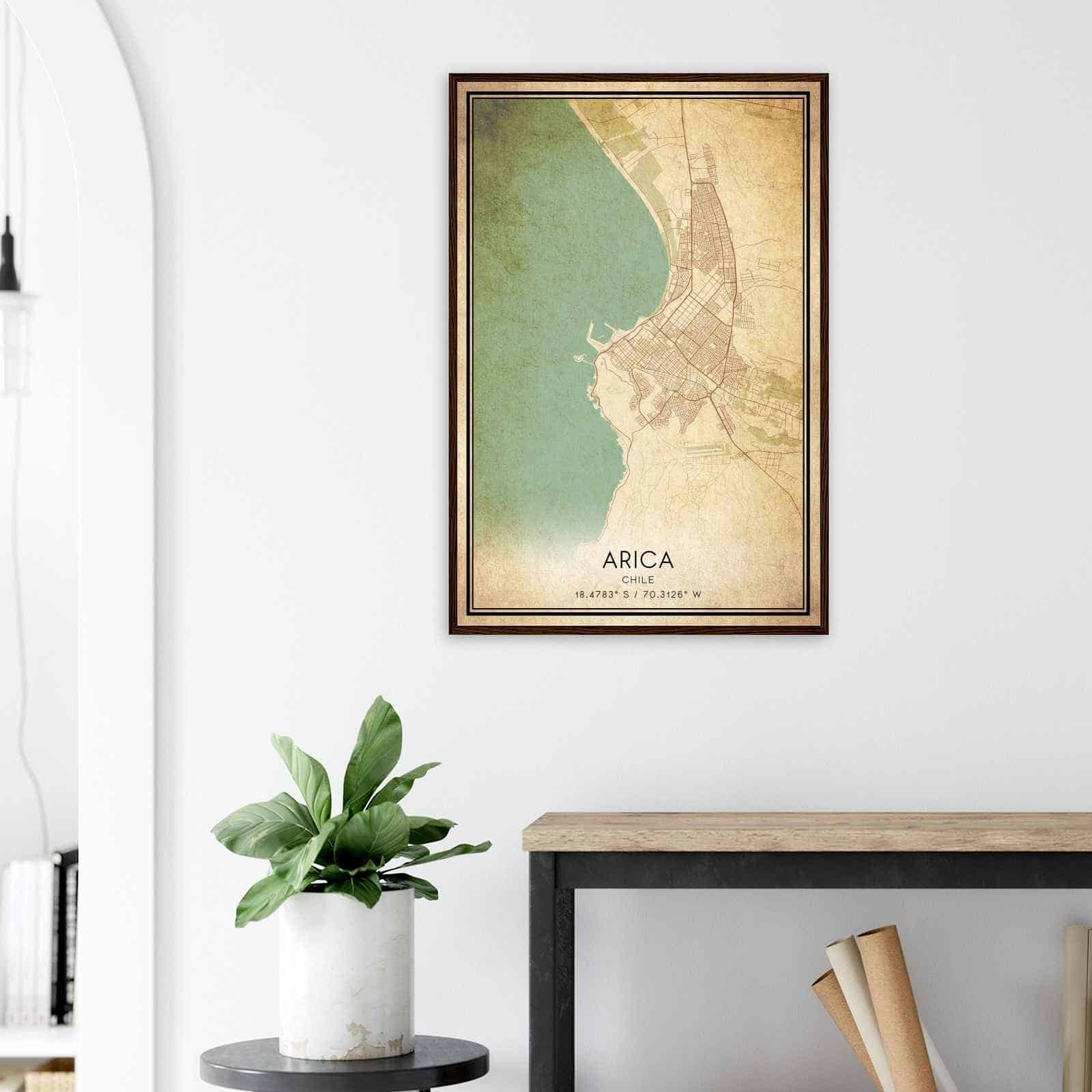 Deerfield Kansas Map Poster, Modern Home Decor Wall Art Print (Copy)