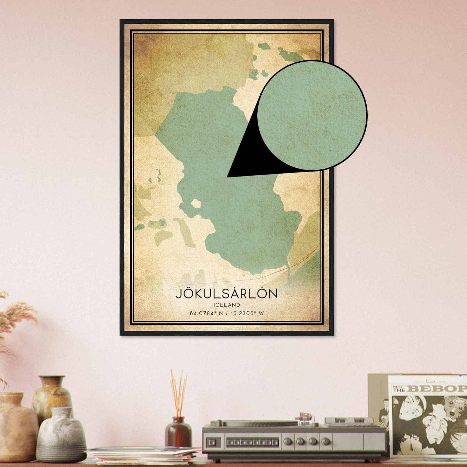 Deerfield Kansas Map Poster, Modern Home Decor Wall Art Print (Copy)