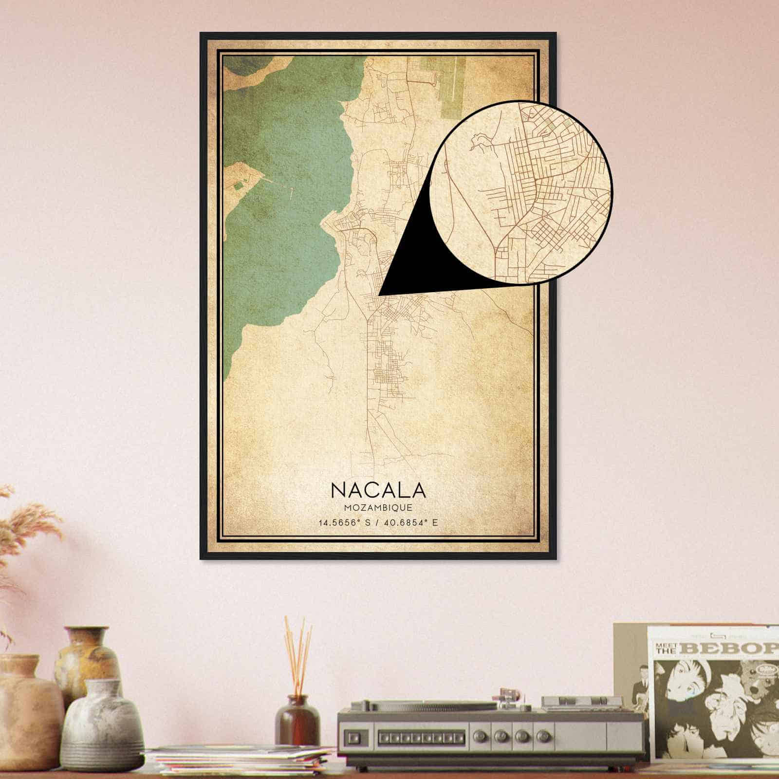 Deerfield Kansas Map Poster, Modern Home Decor Wall Art Print (Copy)