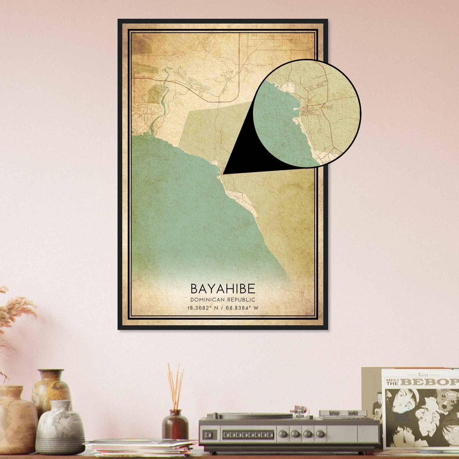 Deerfield Kansas Map Poster, Modern Home Decor Wall Art Print (Copy)