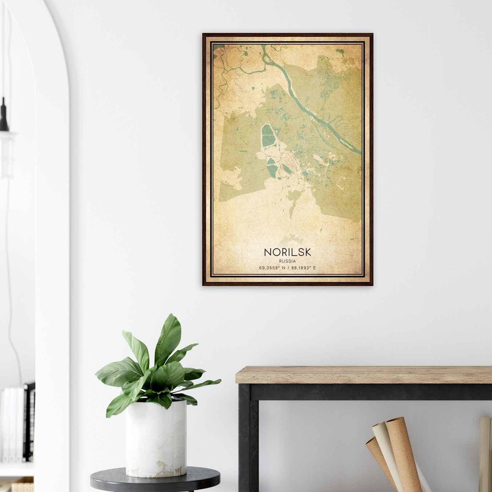 Deerfield Kansas Map Poster, Modern Home Decor Wall Art Print (Copy)