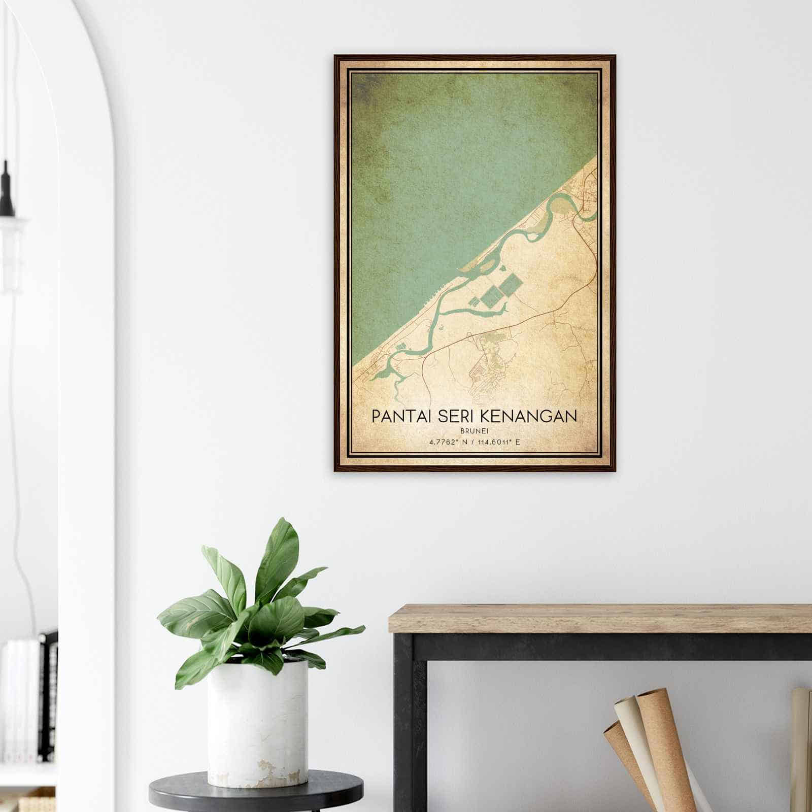 Deerfield Kansas Map Poster, Modern Home Decor Wall Art Print (Copy)