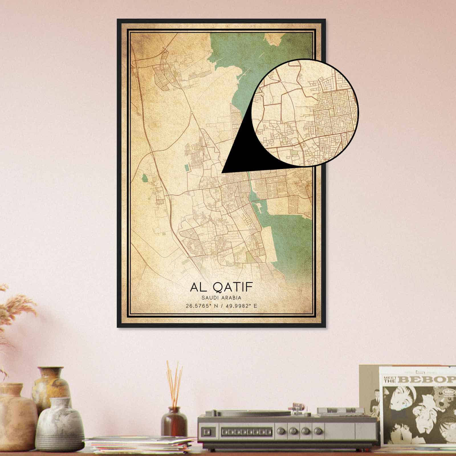 Deerfield Kansas Map Poster, Modern Home Decor Wall Art Print (Copy)