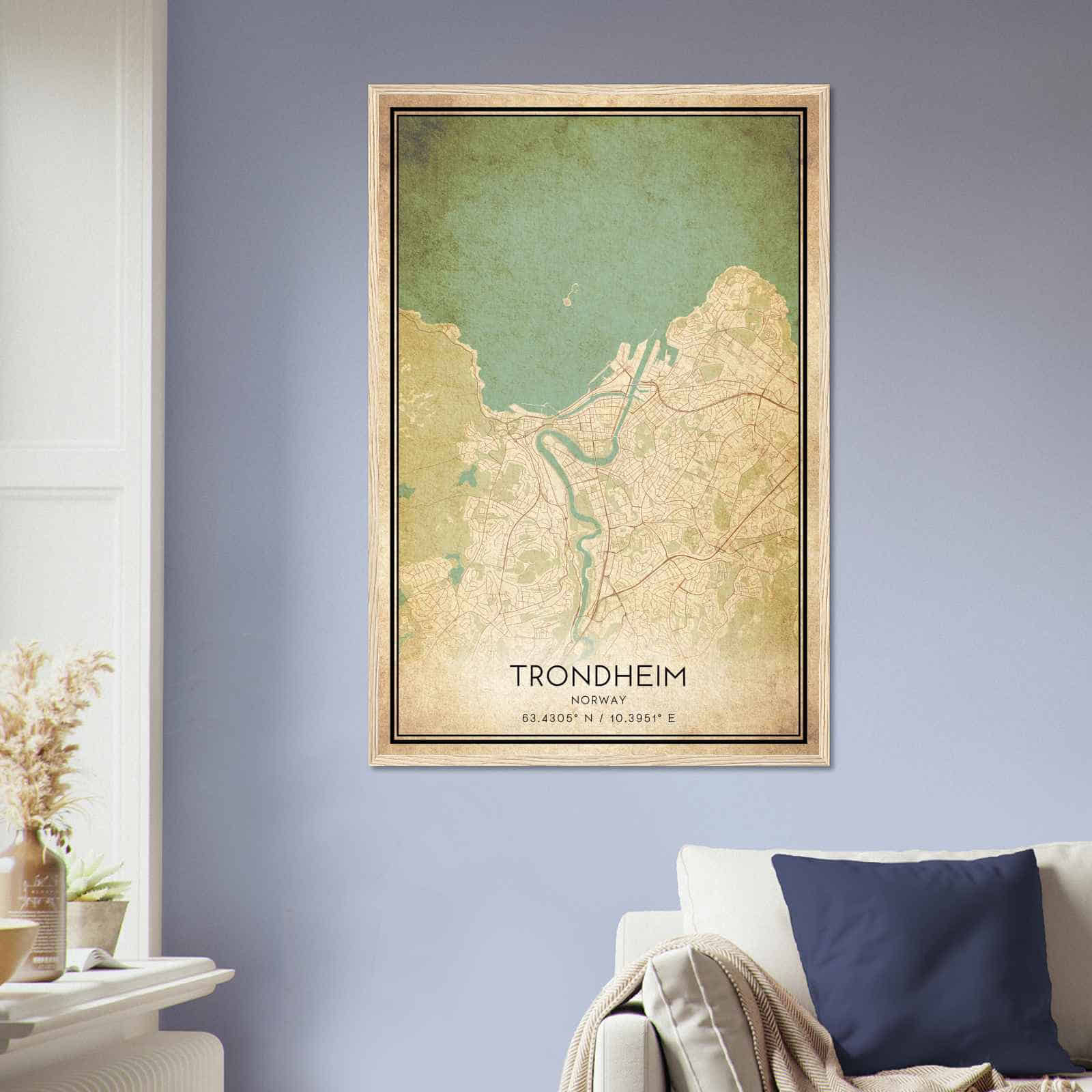 Deerfield Kansas Map Poster, Modern Home Decor Wall Art Print (Copy)