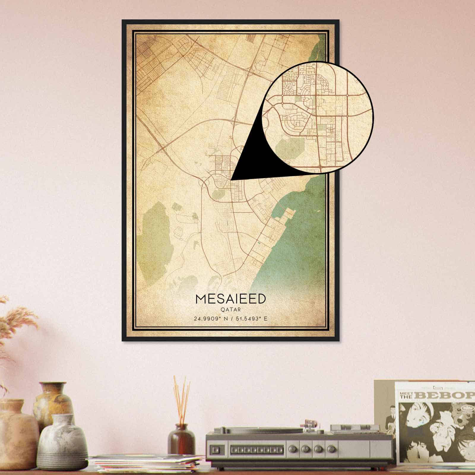 Deerfield Kansas Map Poster, Modern Home Decor Wall Art Print (Copy)