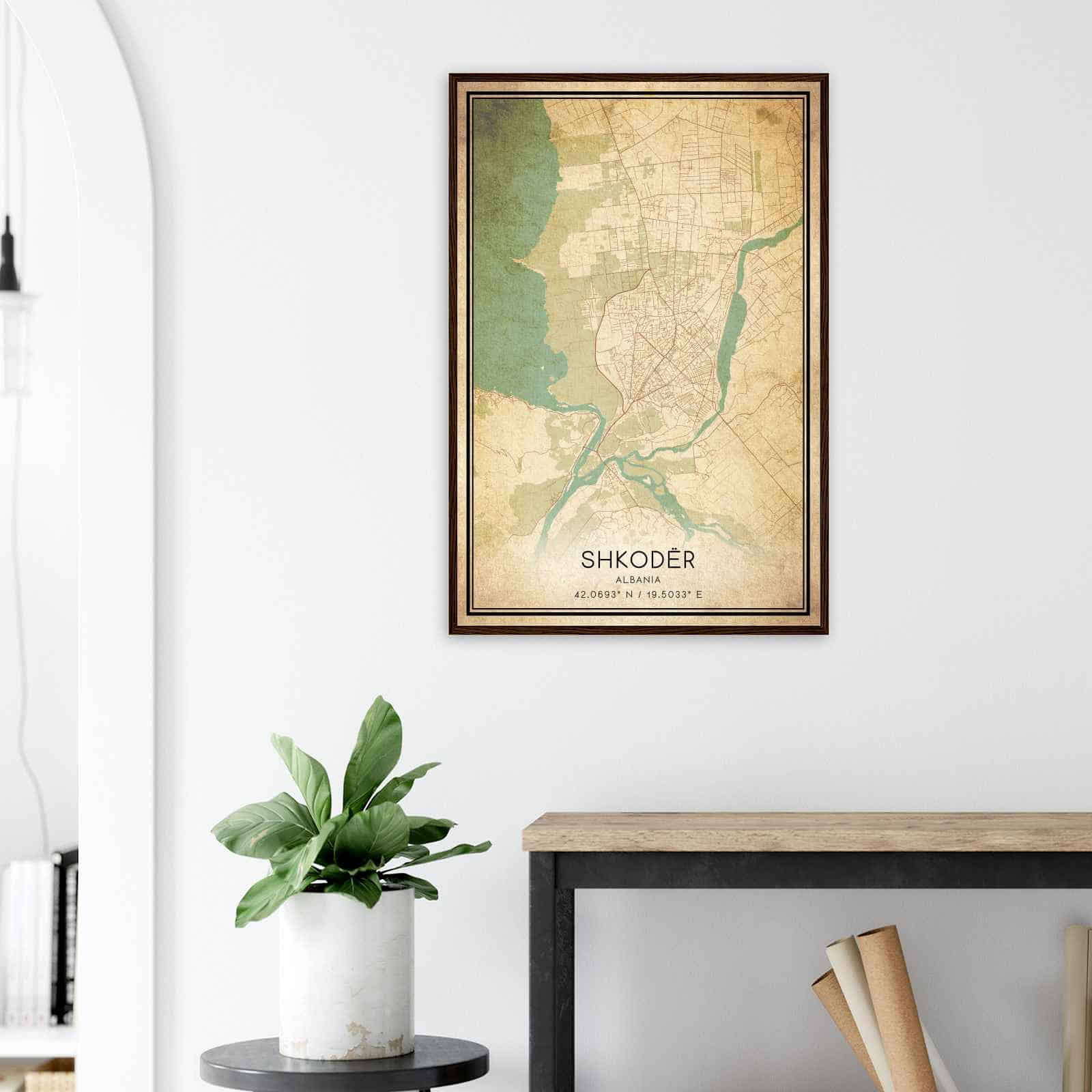 Deerfield Kansas Map Poster, Modern Home Decor Wall Art Print (Copy)