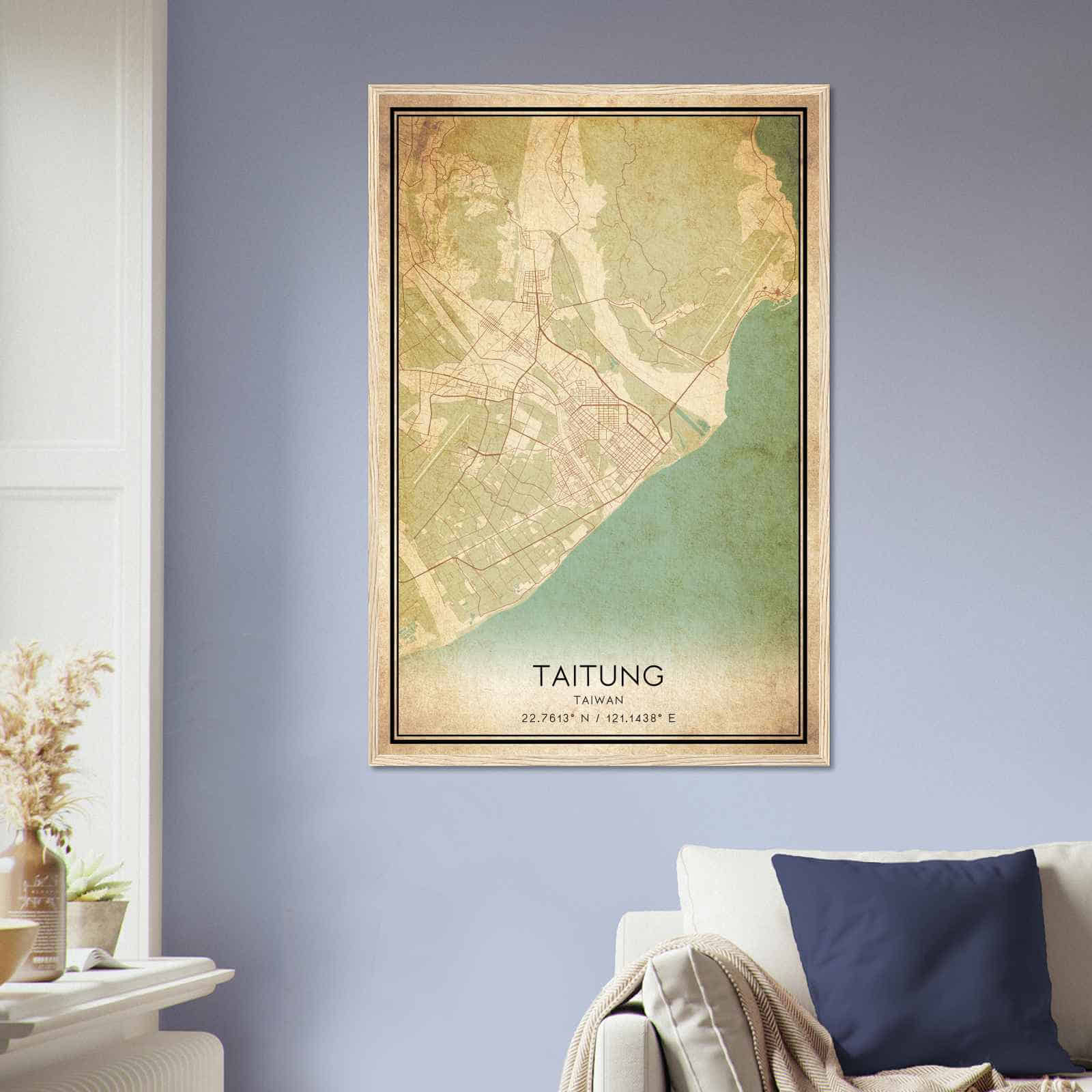 Deerfield Kansas Map Poster, Modern Home Decor Wall Art Print (Copy)