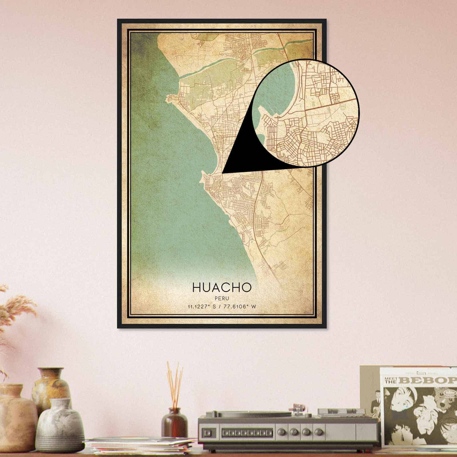 Deerfield Kansas Map Poster, Modern Home Decor Wall Art Print (Copy)