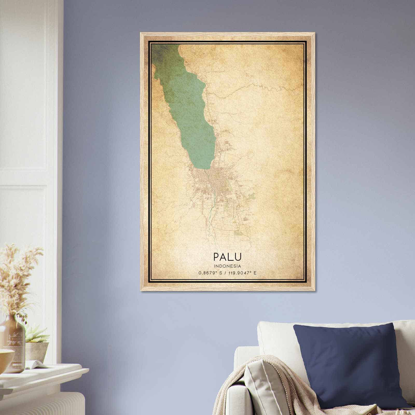 Deerfield Kansas Map Poster, Modern Home Decor Wall Art Print (Copy)