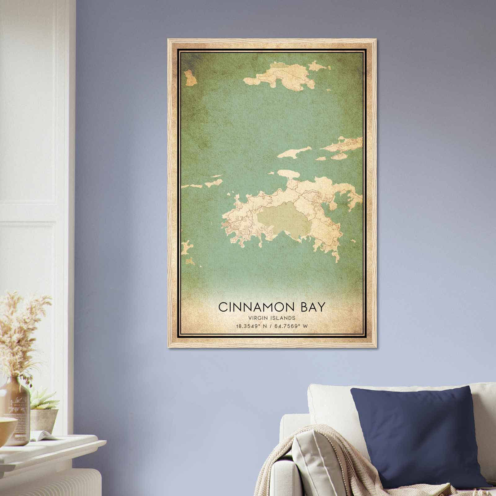 Deerfield Kansas Map Poster, Modern Home Decor Wall Art Print (Copy)
