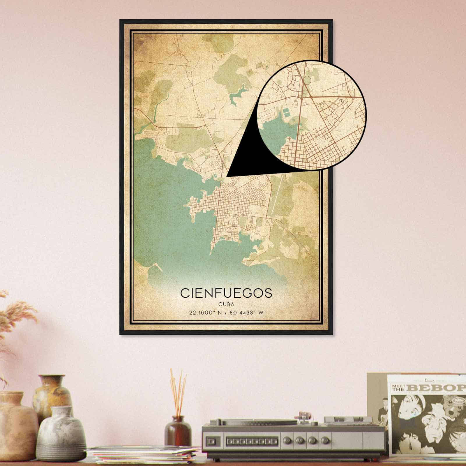 Deerfield Kansas Map Poster, Modern Home Decor Wall Art Print (Copy)