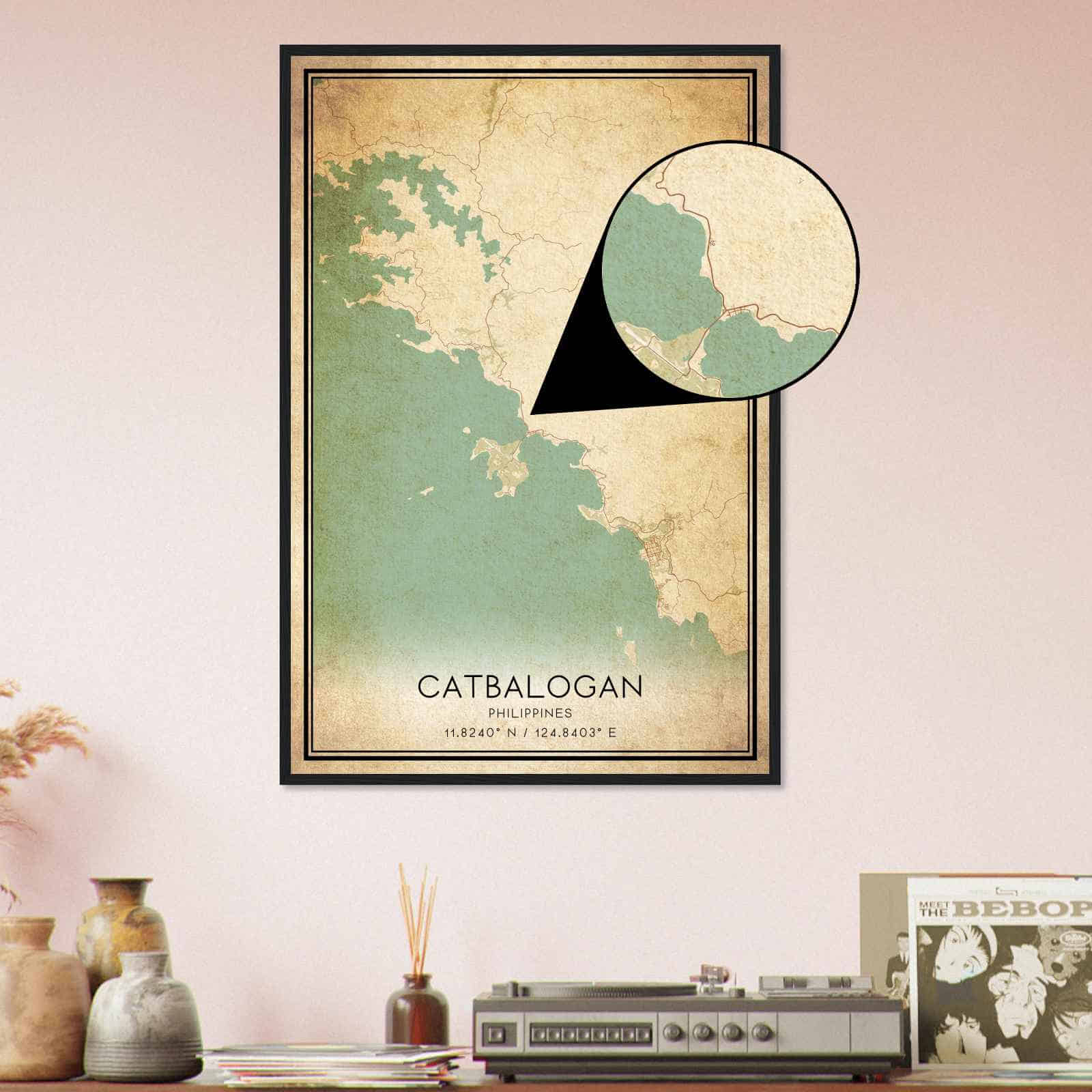 Deerfield Kansas Map Poster, Modern Home Decor Wall Art Print (Copy)