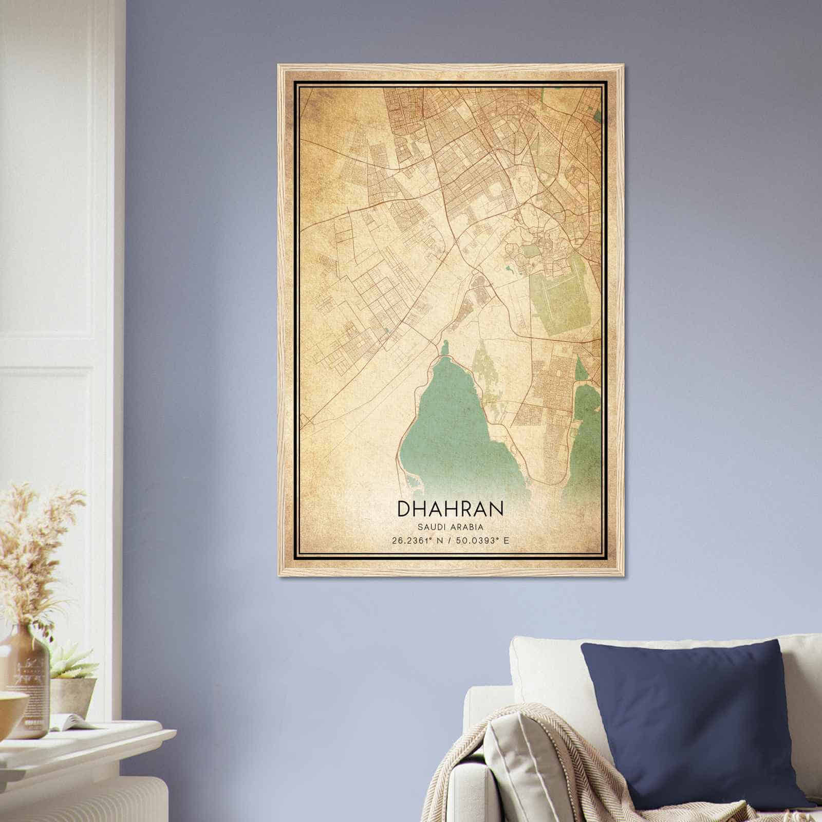 Deerfield Kansas Map Poster, Modern Home Decor Wall Art Print (Copy)