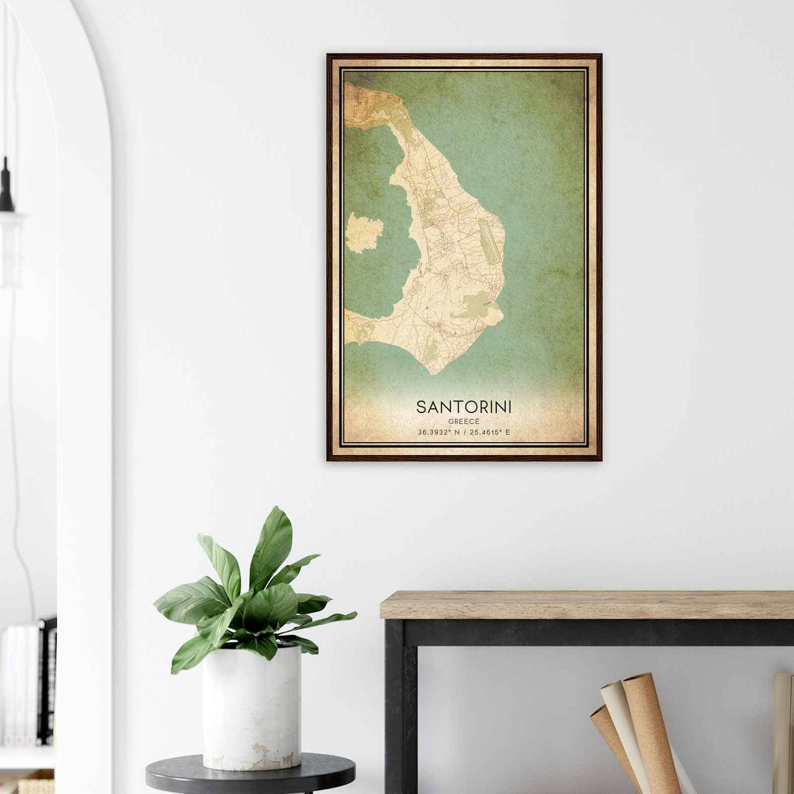 Deerfield Kansas Map Poster, Modern Home Decor Wall Art Print (Copy)