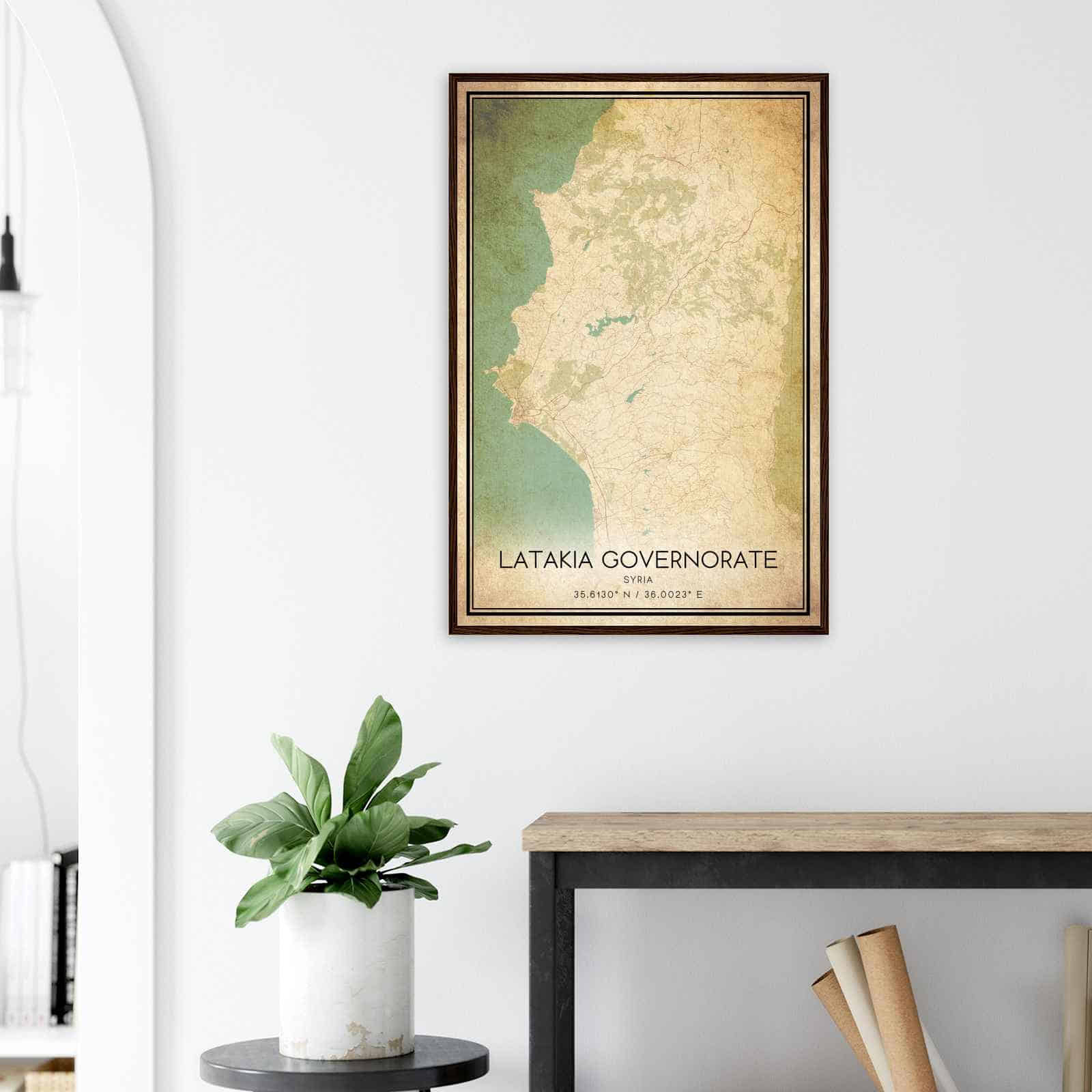 Deerfield Kansas Map Poster, Modern Home Decor Wall Art Print (Copy)
