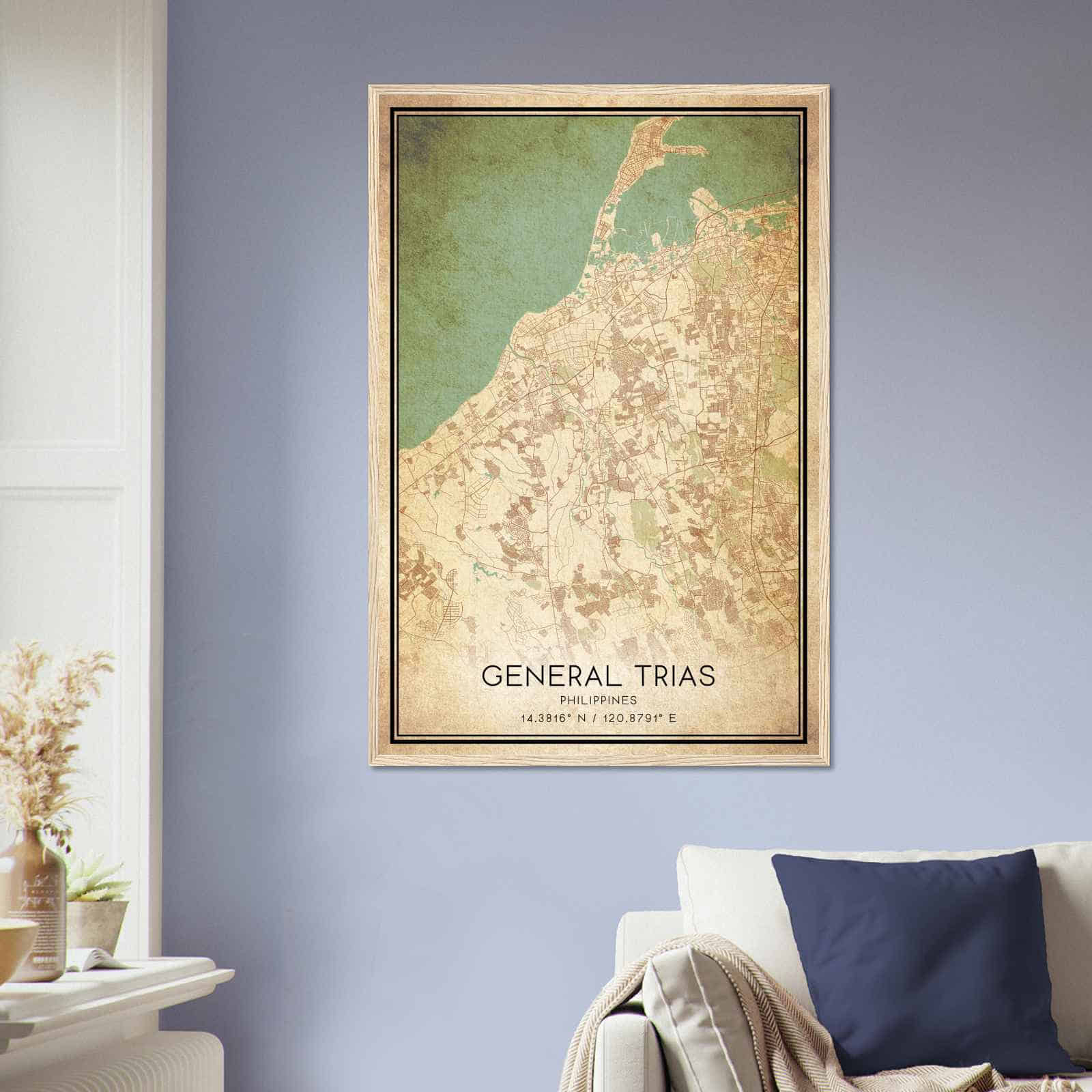 Deerfield Kansas Map Poster, Modern Home Decor Wall Art Print (Copy)