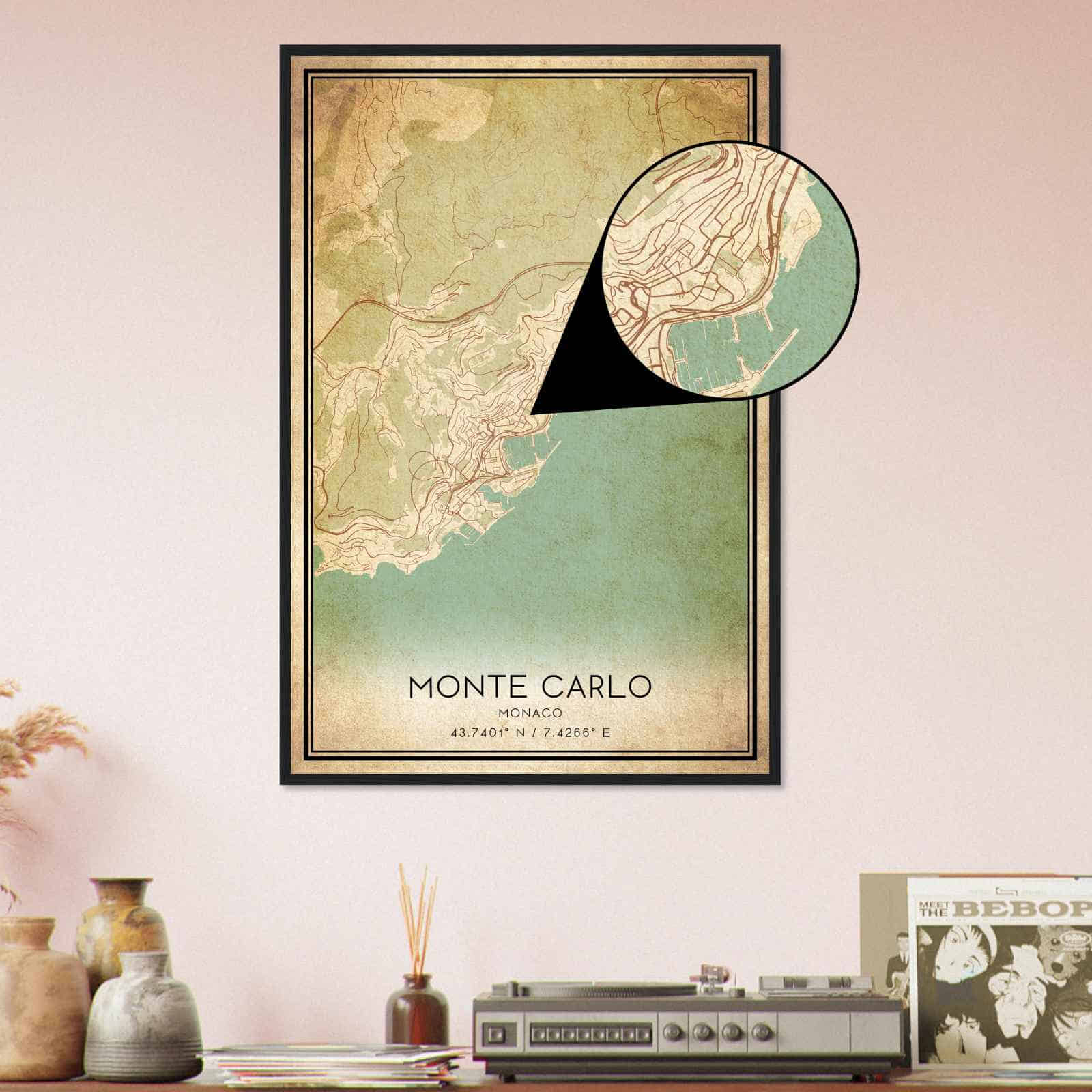 Deerfield Kansas Map Poster, Modern Home Decor Wall Art Print (Copy)