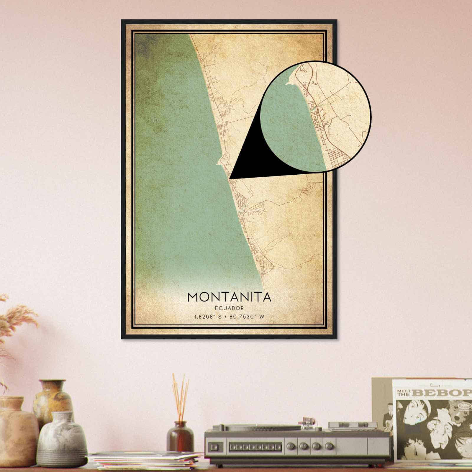 Deerfield Kansas Map Poster, Modern Home Decor Wall Art Print (Copy)