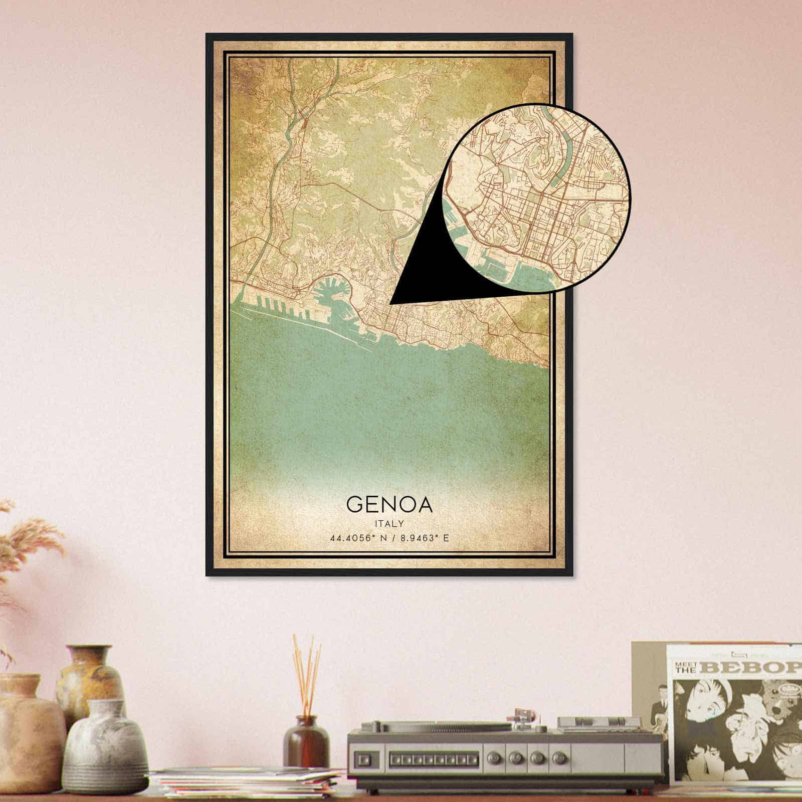 Deerfield Kansas Map Poster, Modern Home Decor Wall Art Print (Copy)