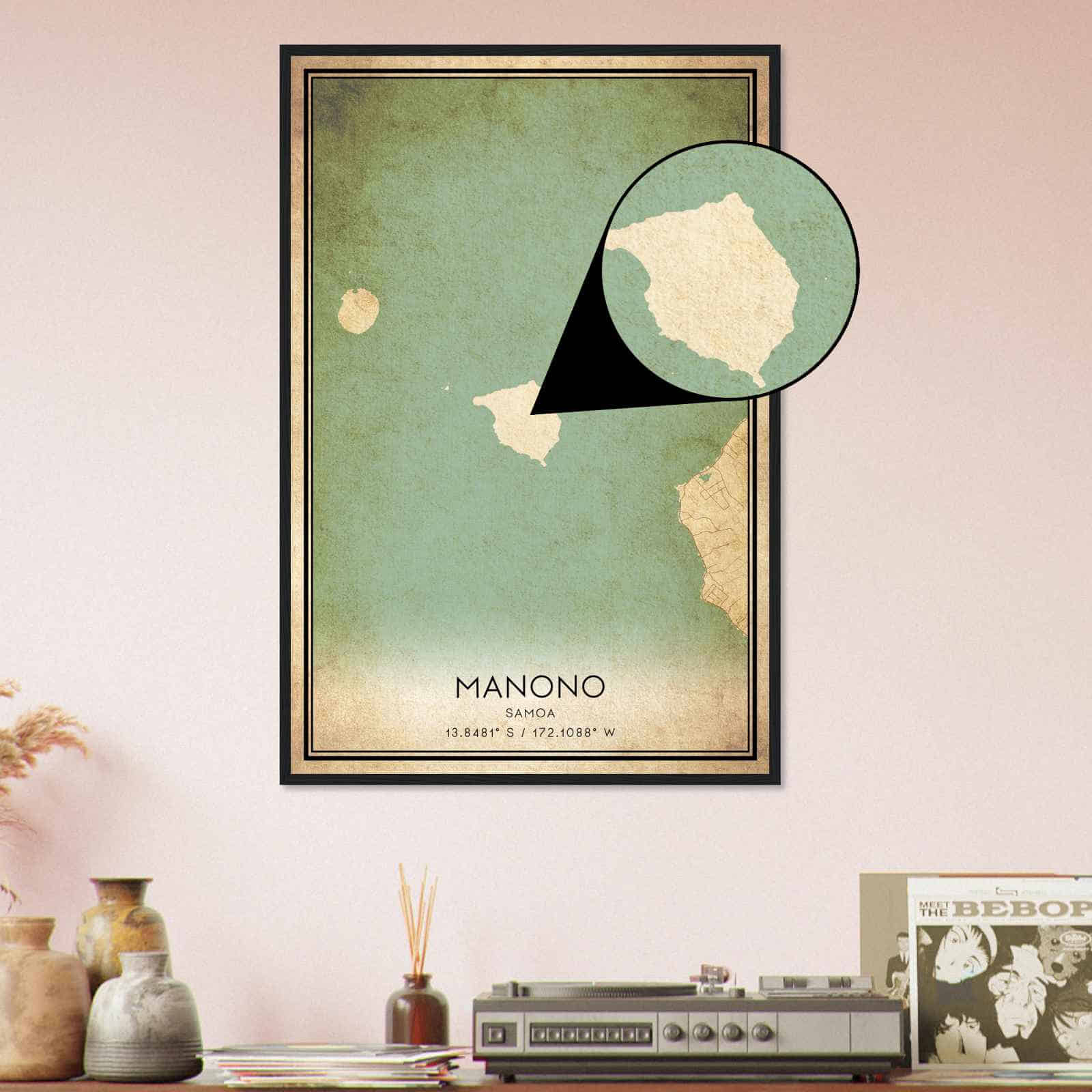 Deerfield Kansas Map Poster, Modern Home Decor Wall Art Print (Copy)