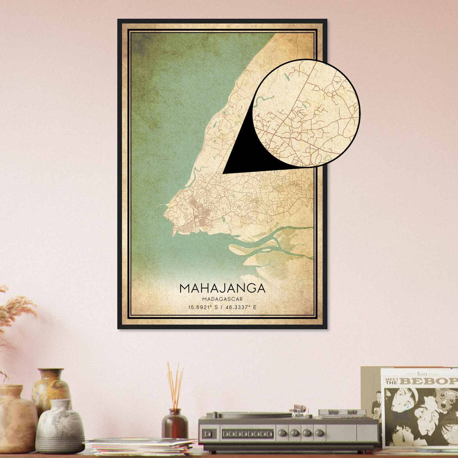 Deerfield Kansas Map Poster, Modern Home Decor Wall Art Print (Copy)