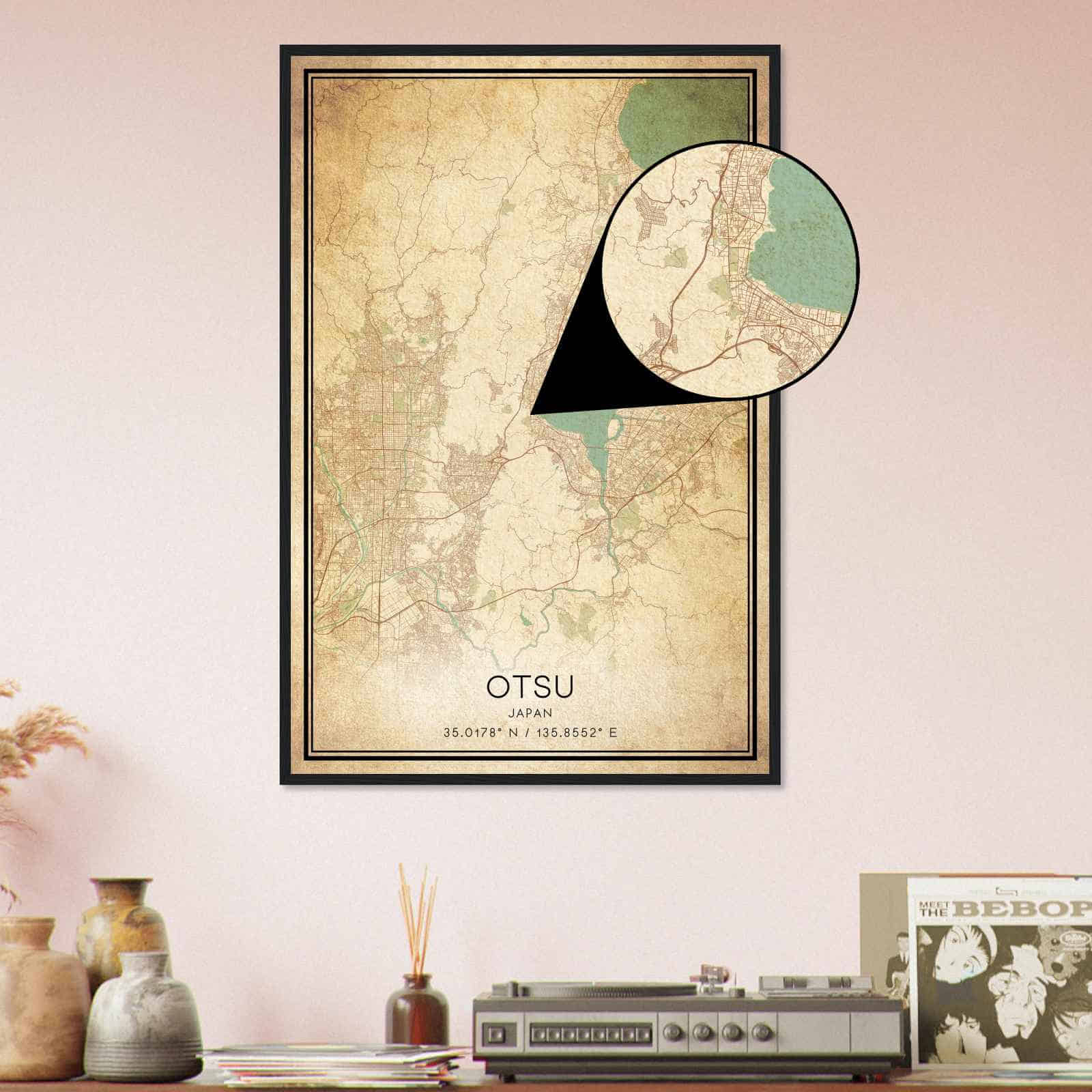 Deerfield Kansas Map Poster, Modern Home Decor Wall Art Print (Copy)