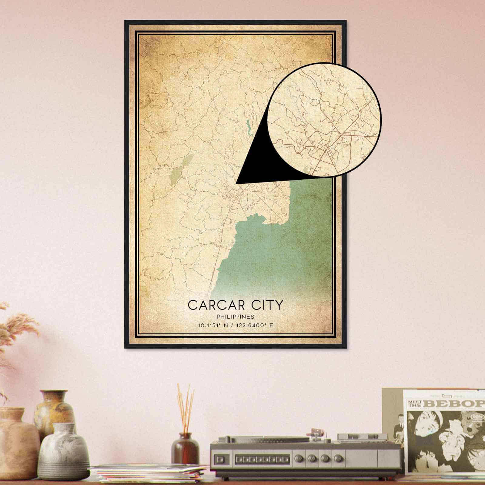 Deerfield Kansas Map Poster, Modern Home Decor Wall Art Print (Copy)