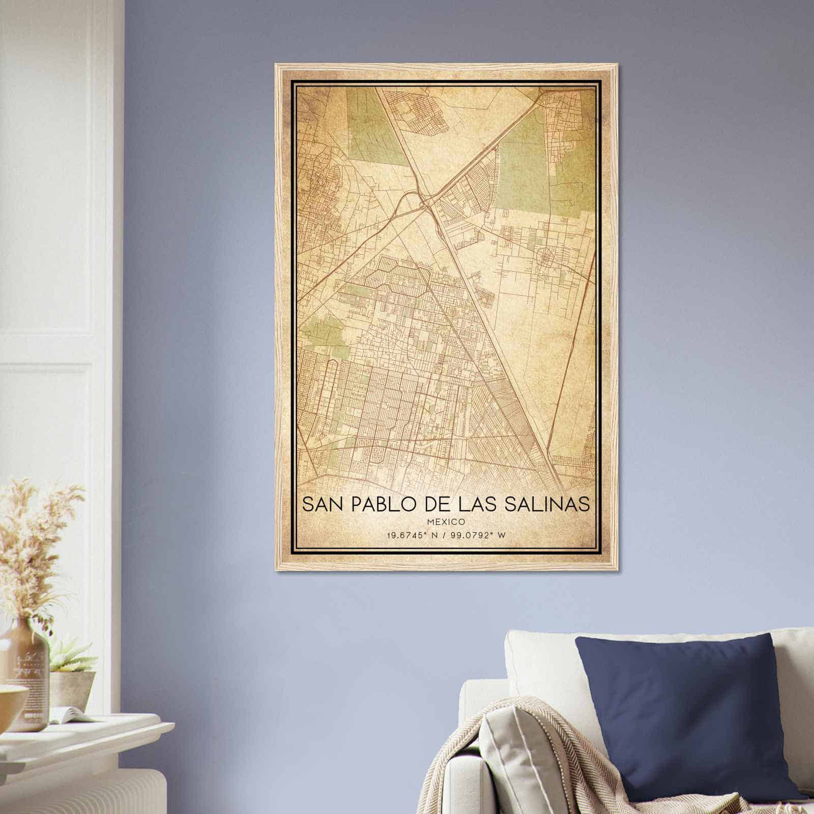 Deerfield Kansas Map Poster, Modern Home Decor Wall Art Print (Copy)