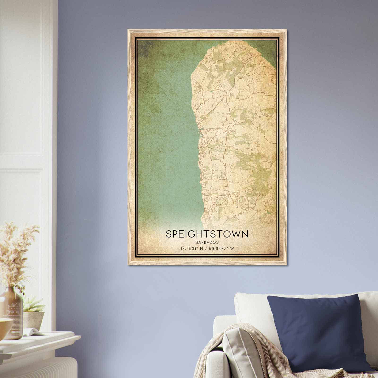 Deerfield Kansas Map Poster, Modern Home Decor Wall Art Print (Copy)