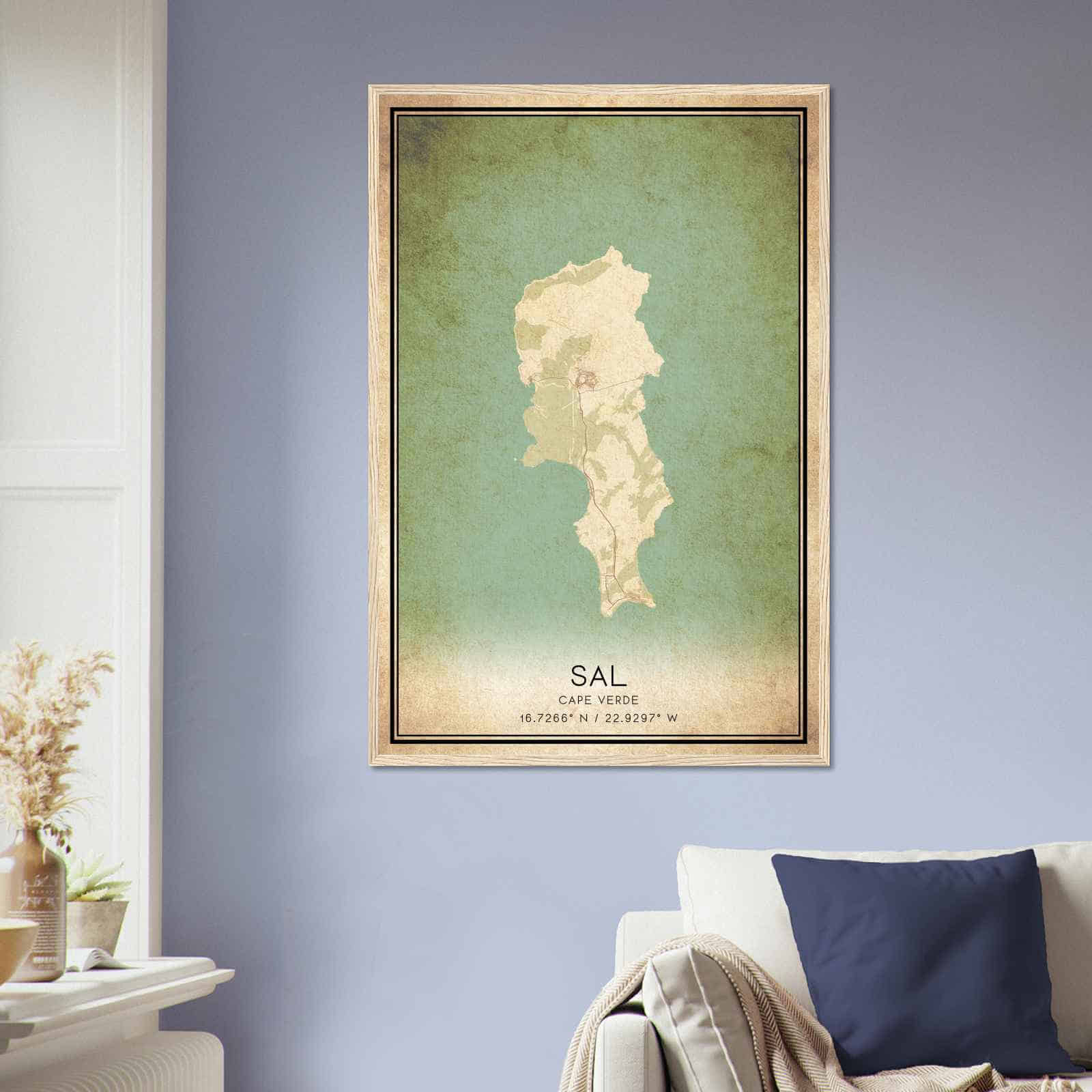 Deerfield Kansas Map Poster, Modern Home Decor Wall Art Print (Copy)