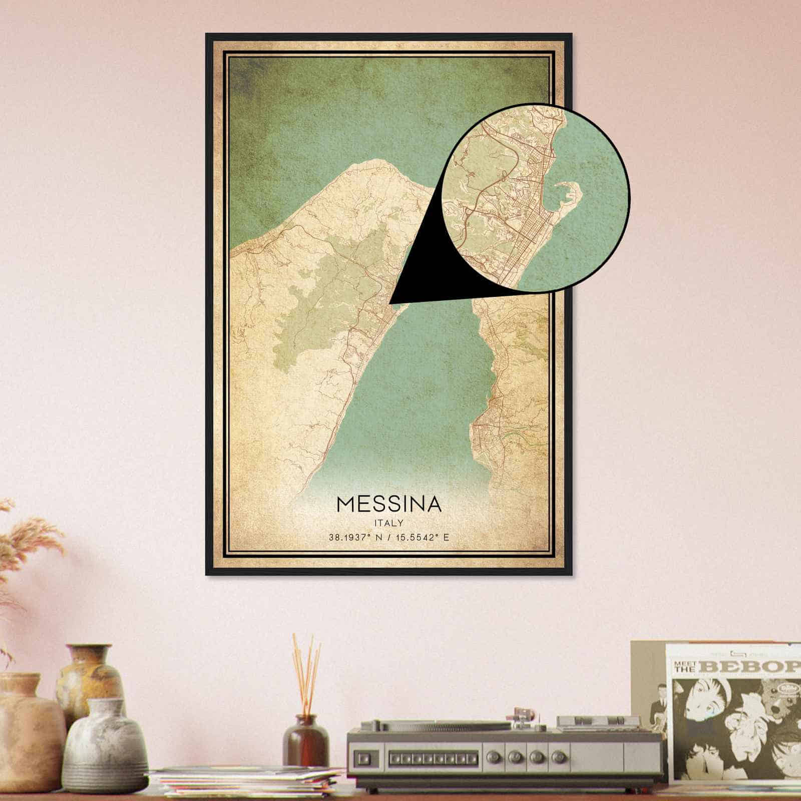 Deerfield Kansas Map Poster, Modern Home Decor Wall Art Print (Copy)