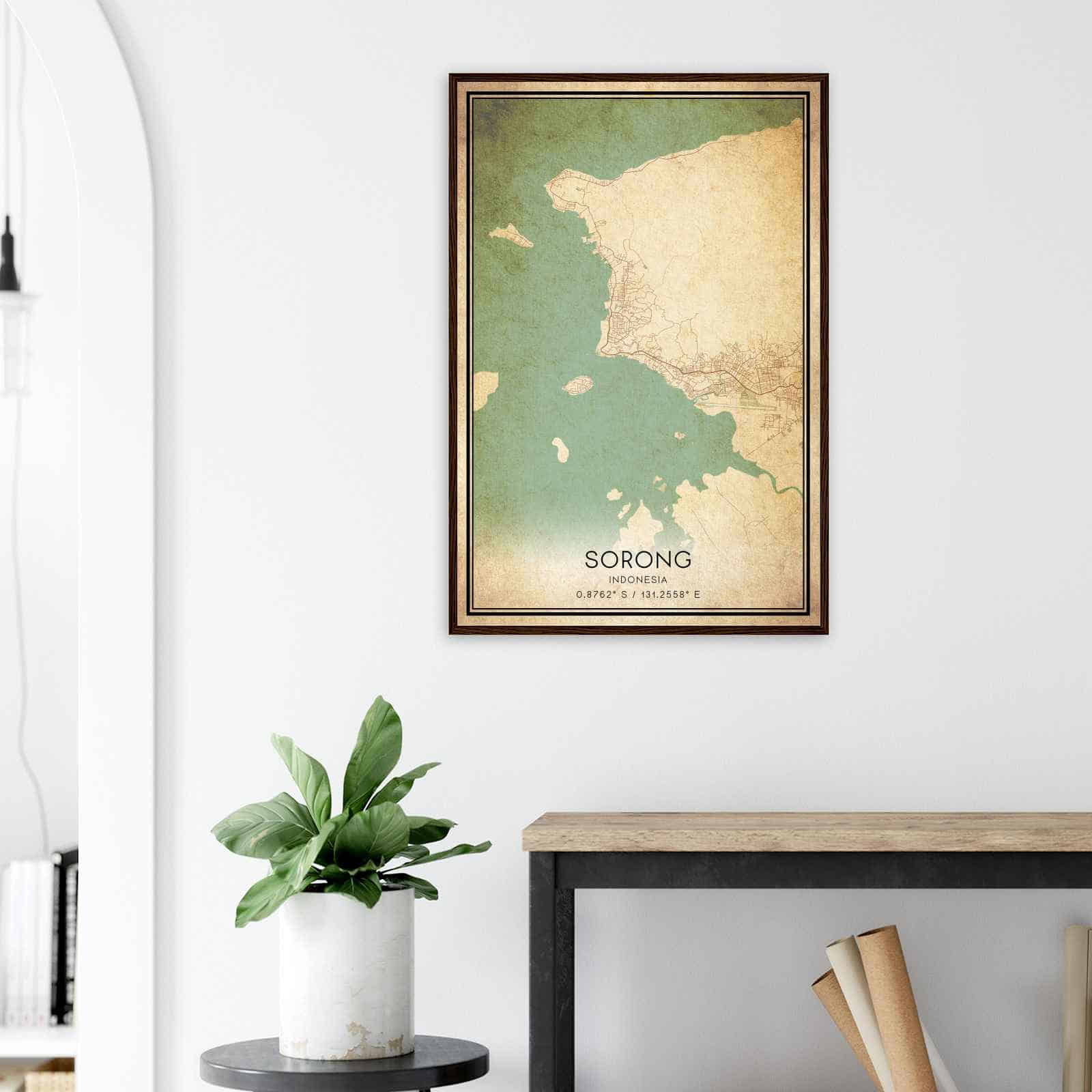 Deerfield Kansas Map Poster, Modern Home Decor Wall Art Print (Copy)