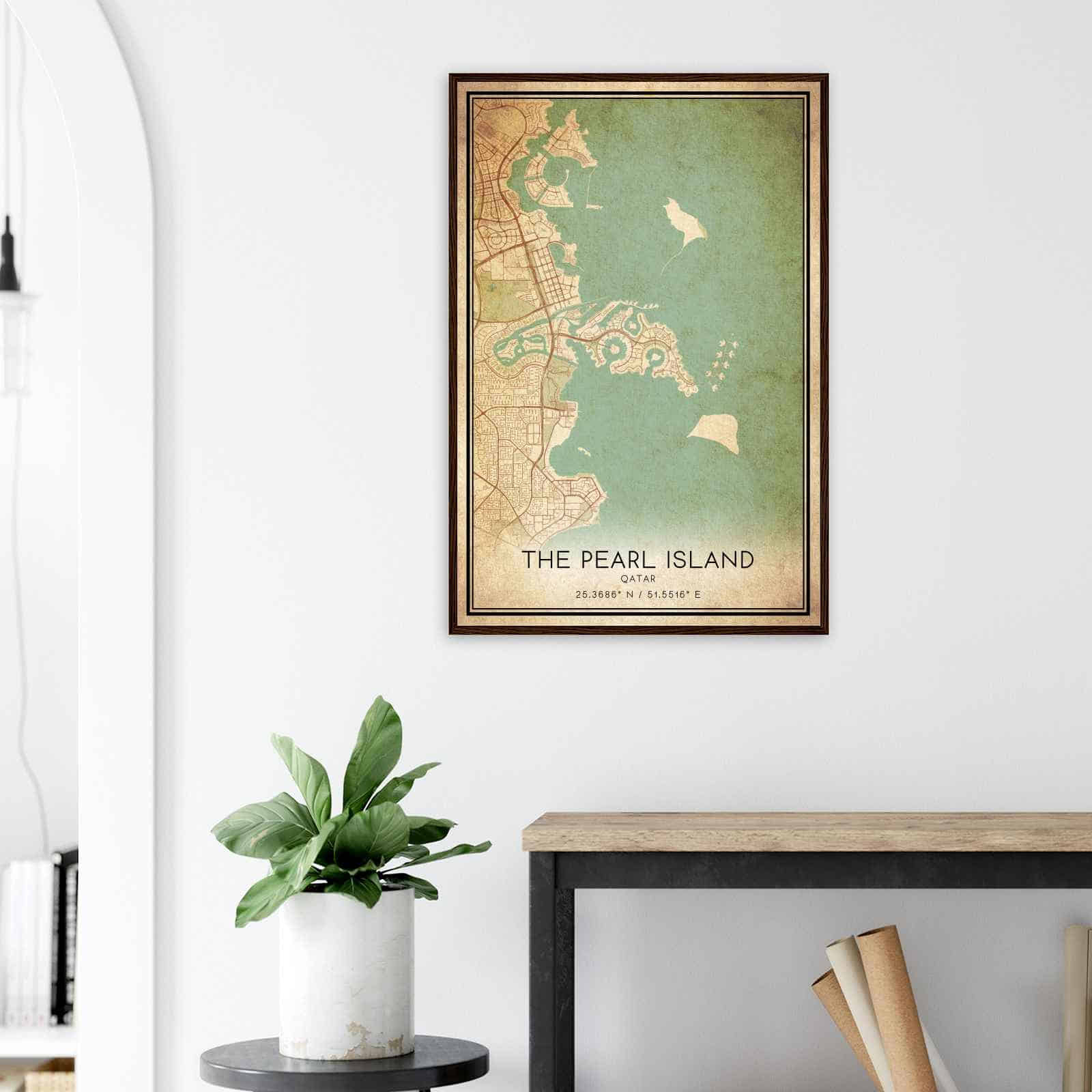 Deerfield Kansas Map Poster, Modern Home Decor Wall Art Print (Copy)