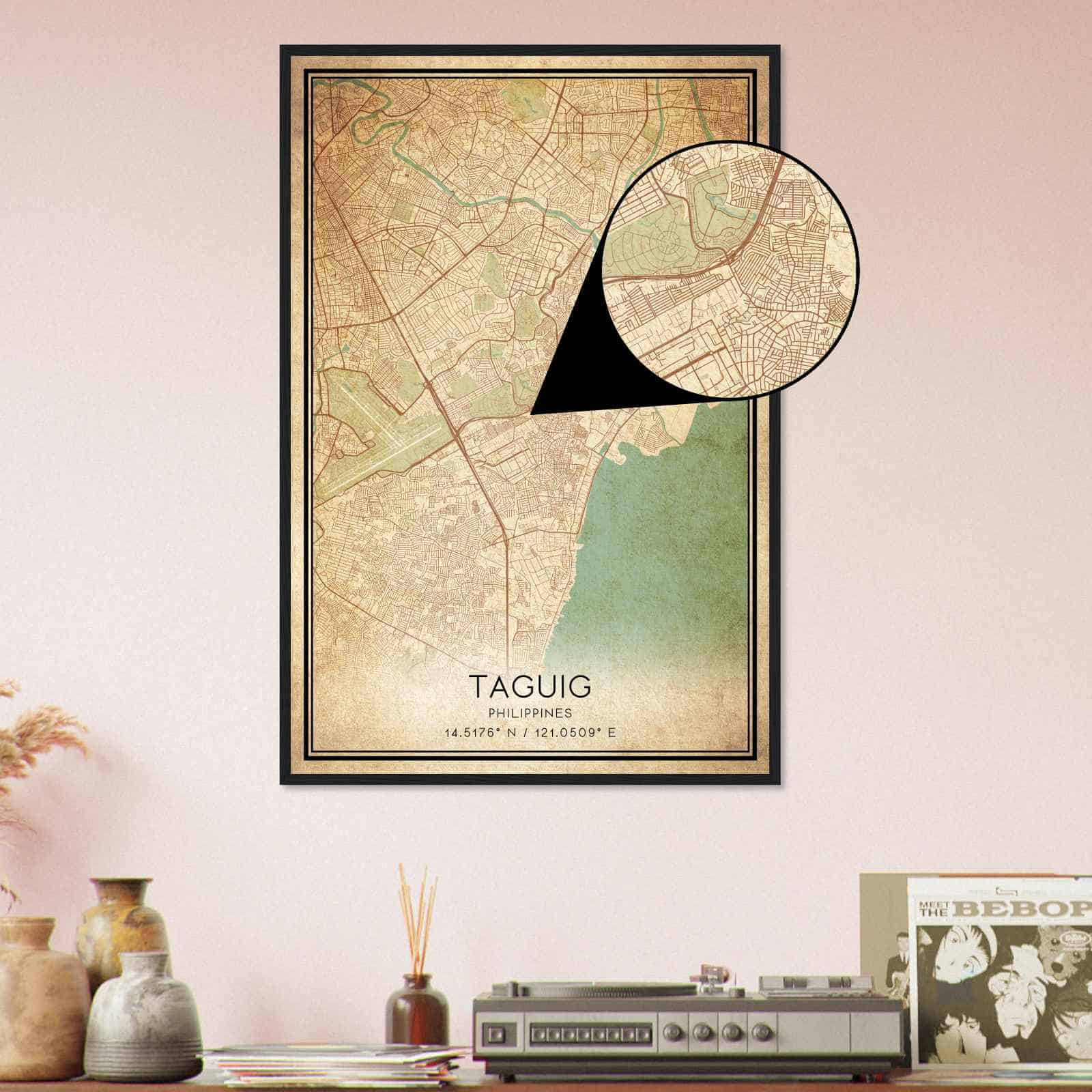 Deerfield Kansas Map Poster, Modern Home Decor Wall Art Print (Copy)