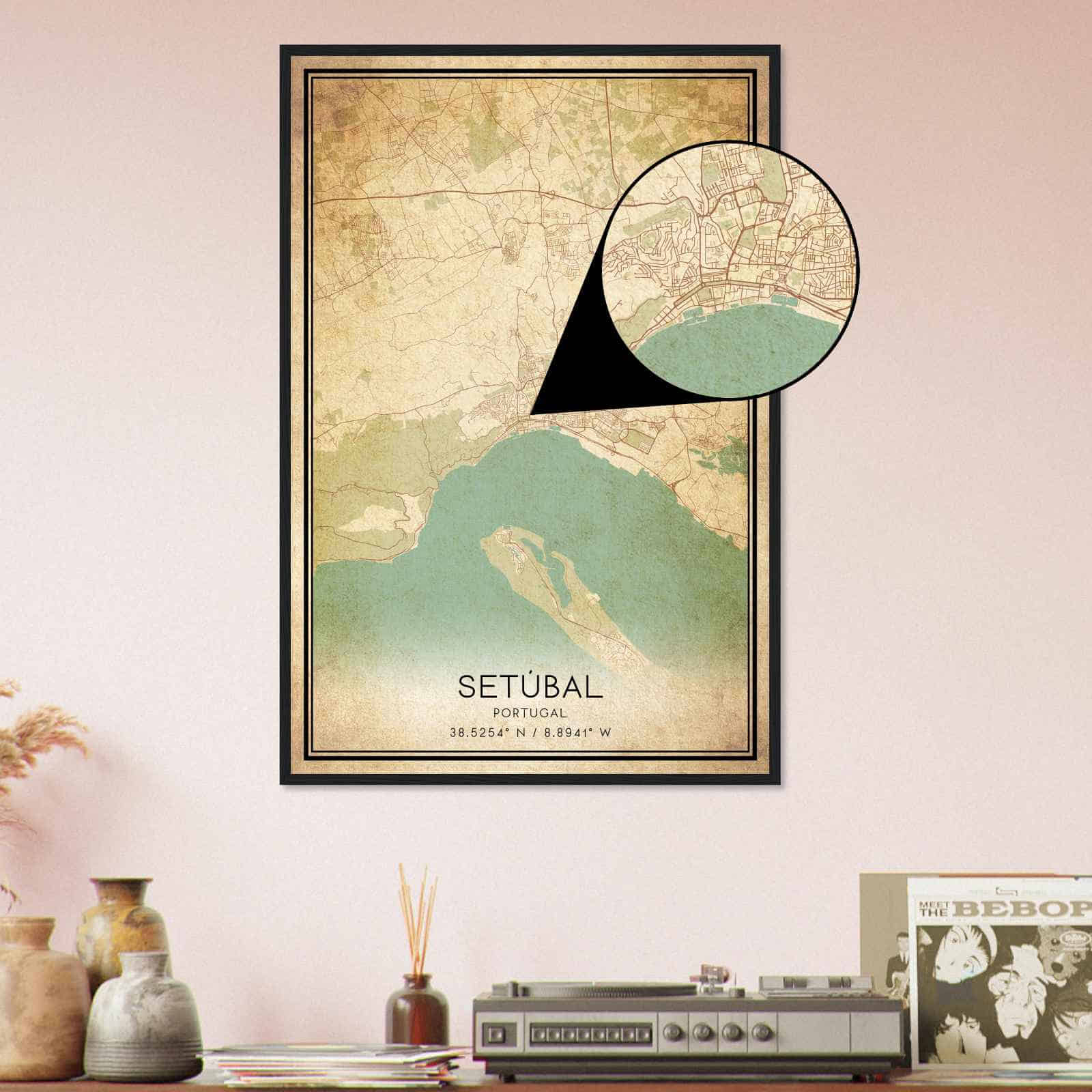 Deerfield Kansas Map Poster, Modern Home Decor Wall Art Print (Copy)