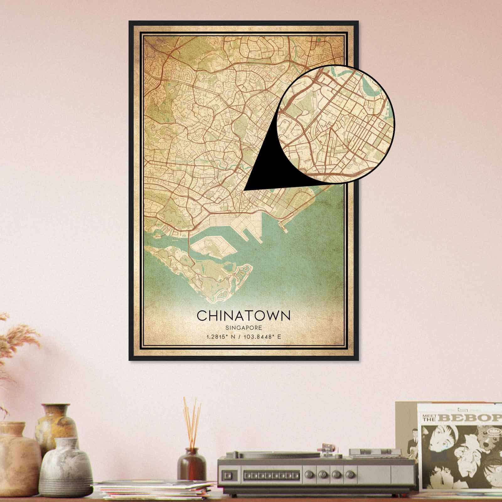 Deerfield Kansas Map Poster, Modern Home Decor Wall Art Print (Copy)
